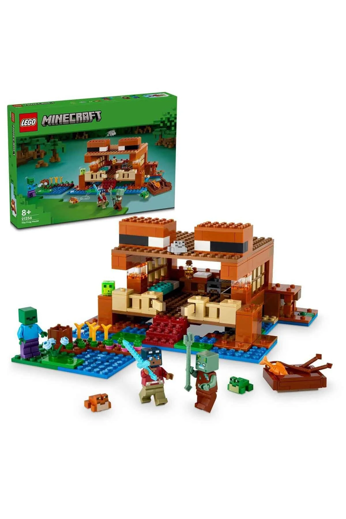 لگو و اسباب بازی های ساخت محور MINECRAFT® FROG HOUSE 21256 بازی‌های ماجراجویی ایجاد شده برای هفت کودک 8 سال به بالا از ترکیه LEGO