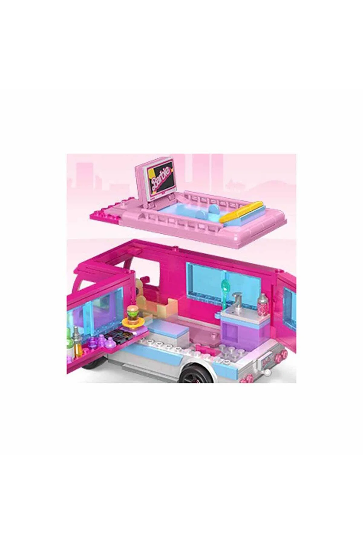 لگو و اسباب بازی های ساخت محور BARBIE DREAM CARAVAN ADVENTURES HPN80 از ترکیه Mega Bloks