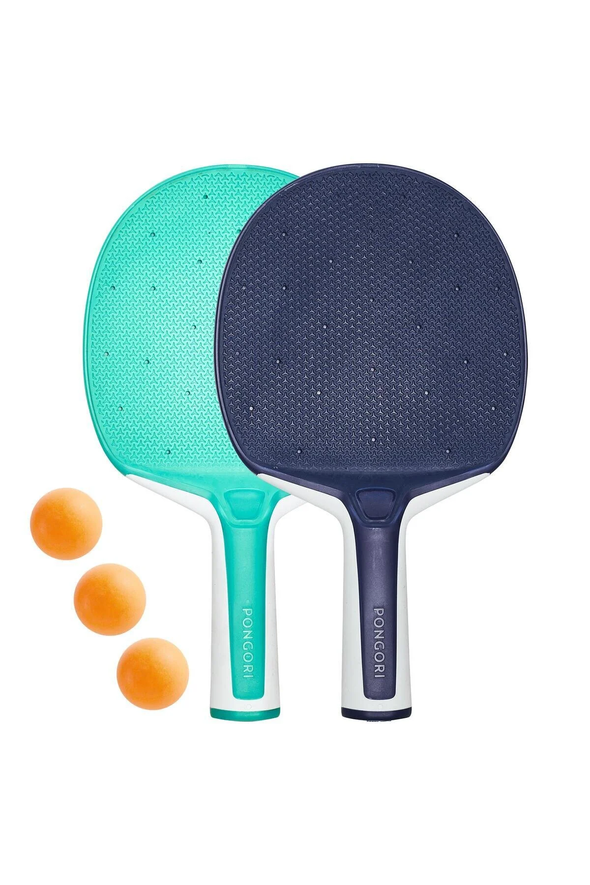 ست پینگ پنگ تنیس روی میز پونگوری متشکل از 2 راکت و 3 توپ PPR 130 دکتلون Decathlon