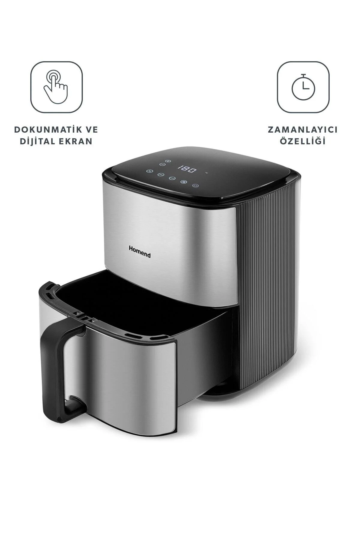 سرخ کن سبز Airfryday 2506H 8 برنامه های مختلف 42 لیتر Inox Airfryer HOMEND