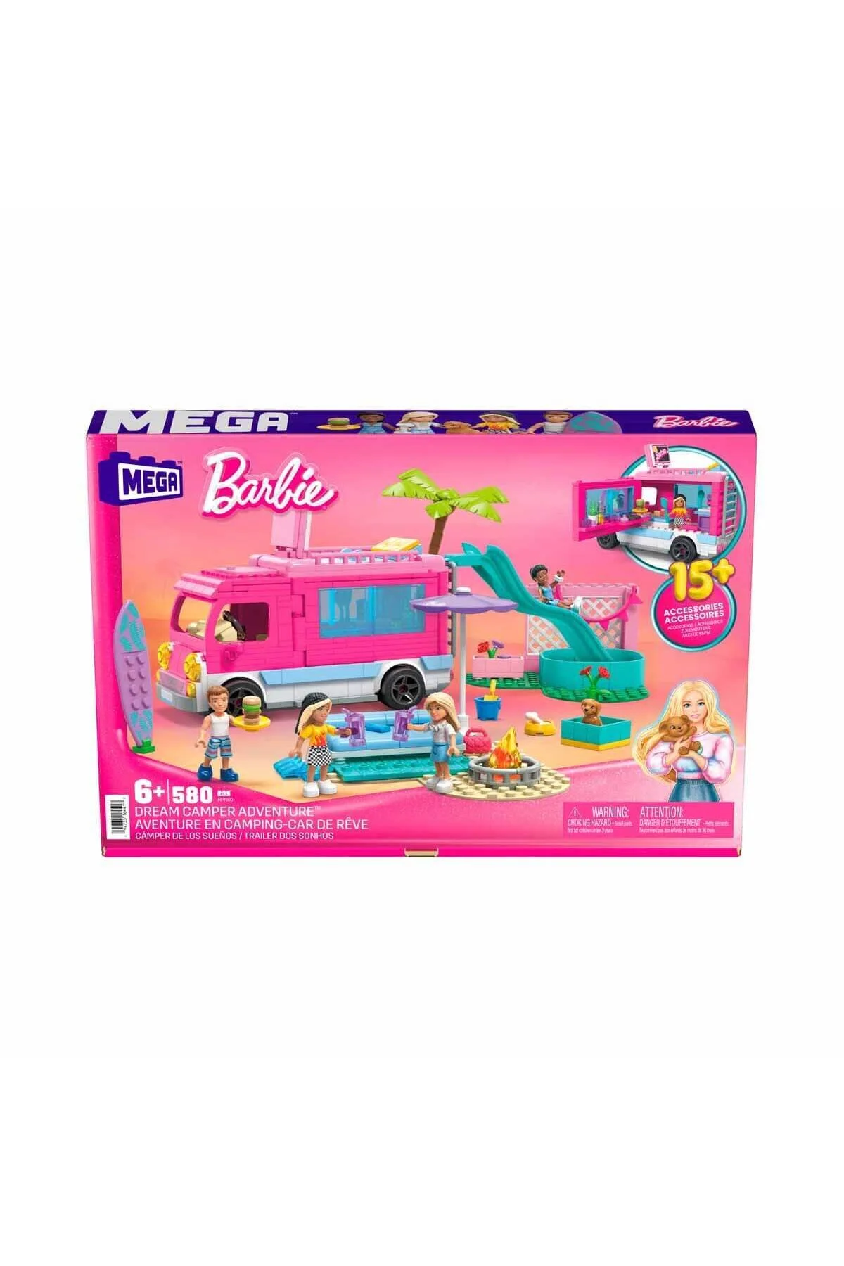 لگو و اسباب بازی های ساخت محور BARBIE DREAM CARAVAN ADVENTURES HPN80 از ترکیه Mega Bloks