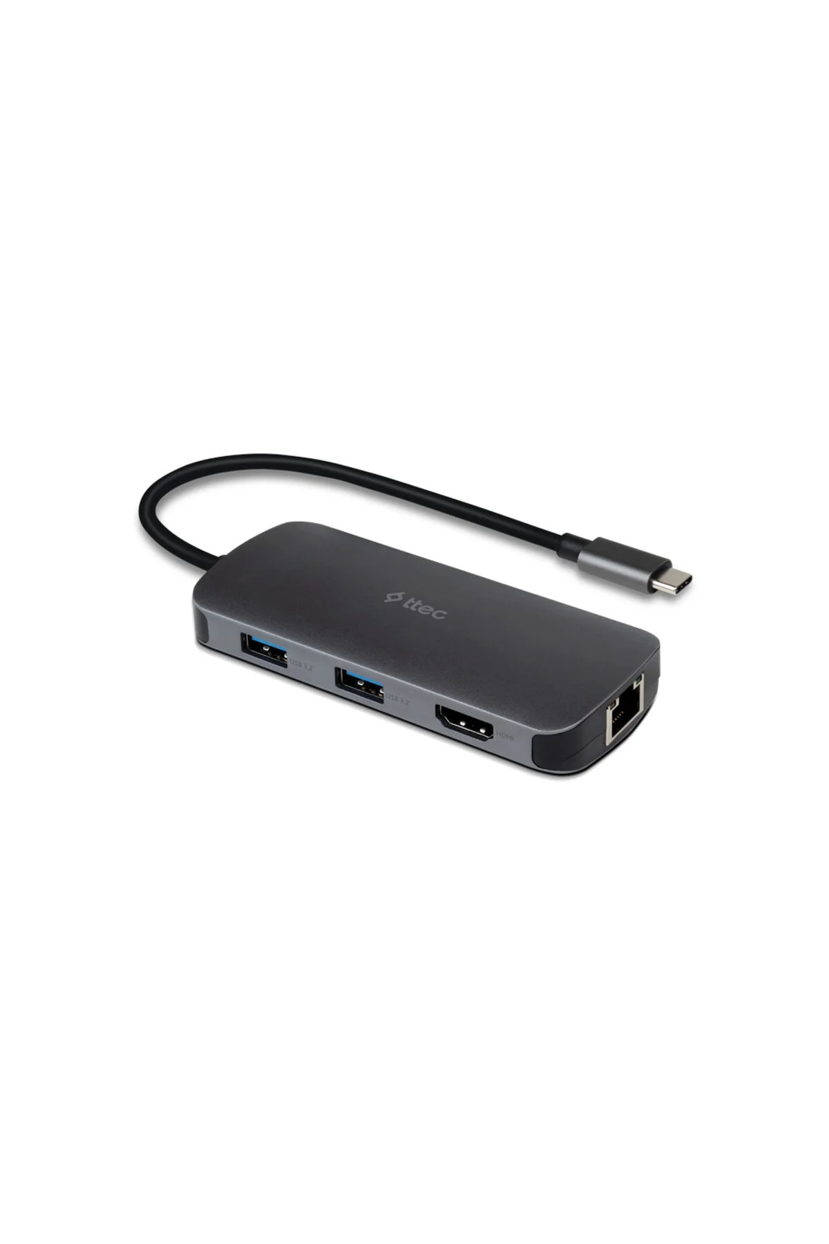 مبدل HUB USB C 100W PD HDMI GB ETHERNET 2 A SD MICROSD Ttec