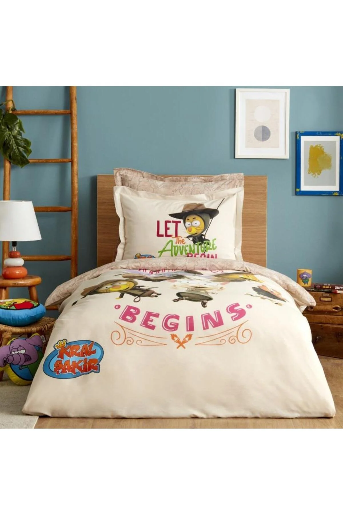کاور لحاف یک نفره نود ست روتختی تکی ماجراجویی X Kral Begins Karaca Home