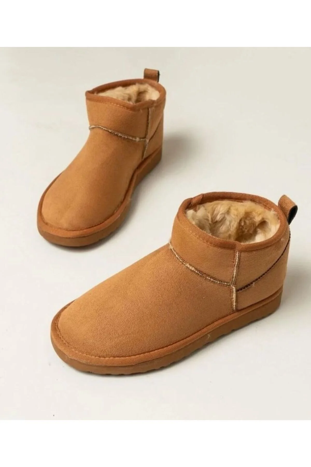 چکمه و بوت پوتین های خزدار داخل مینی برنزه Mon Shoess