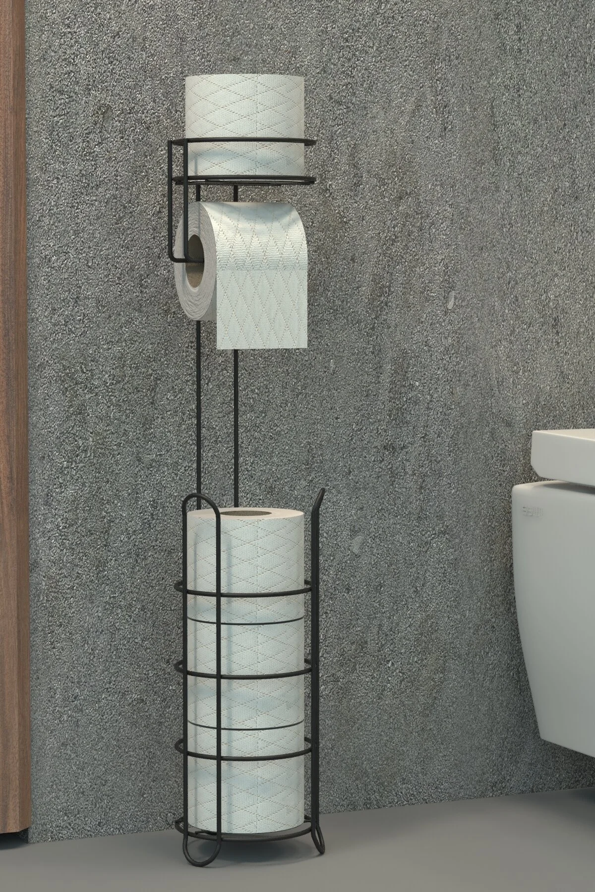 جای دستمال توالت کاغذ WC باعث کاهش پایه فلزی می شود zabata