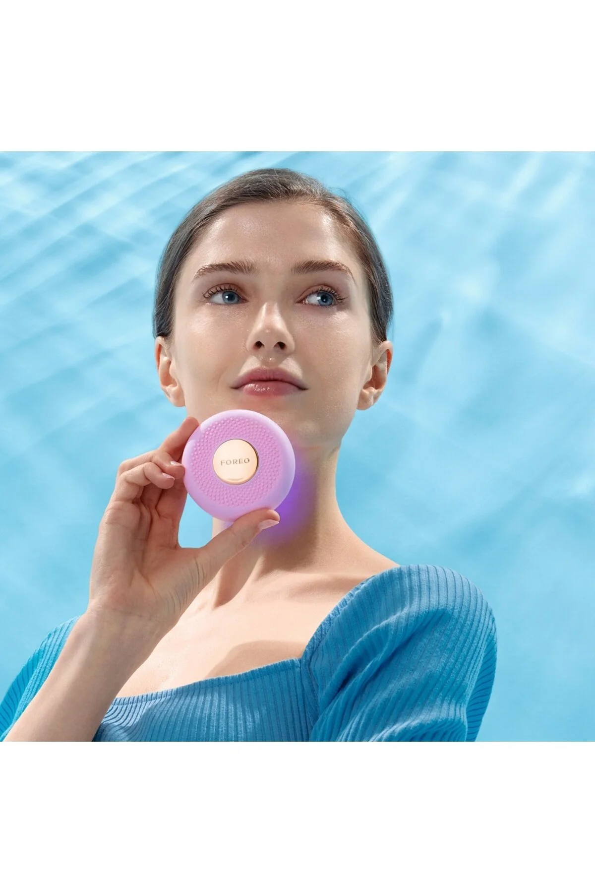 دستگاه شستشوی صورت صورتی واتر جت Ufo ™ 3 Mini Power Mask و درمانی سبک  Foreo