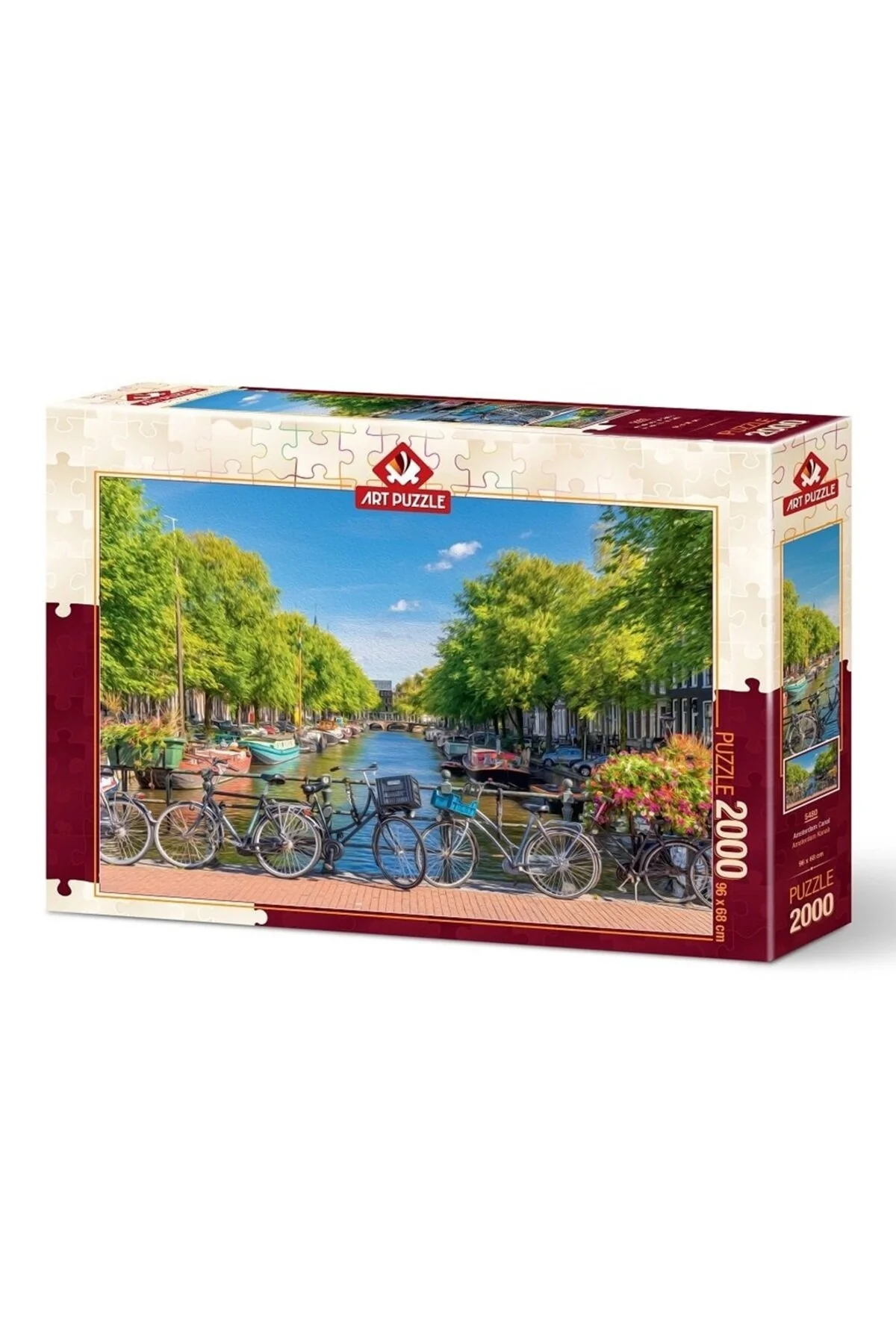 پازل هنر AMSTERDAM CANAL 2000 PIECE PUZZLE 96X68 سانتی متر از ترکیه şazenur