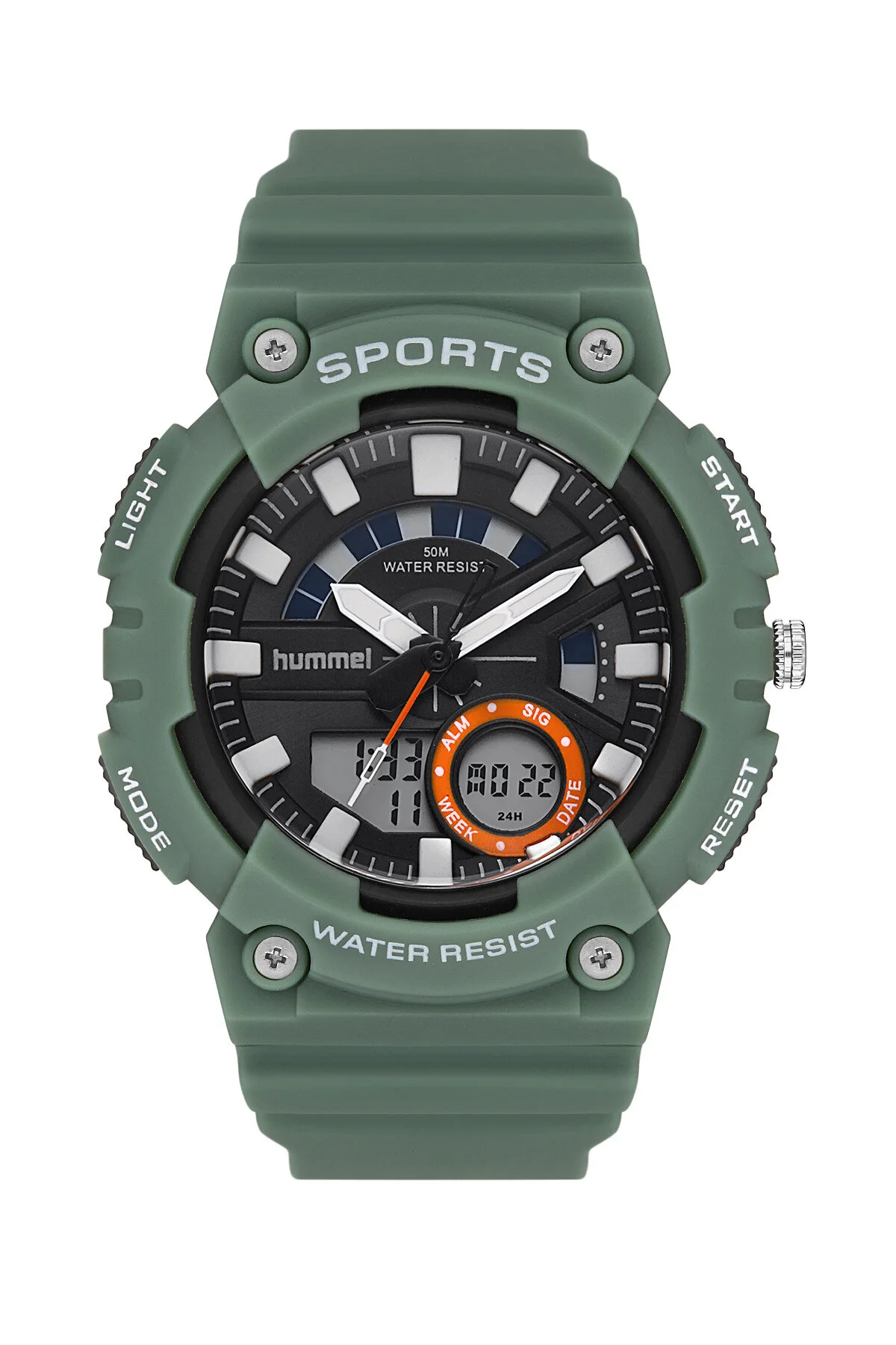 ساعت ورزشی مردان GREEN HM 1015MAD 4 هومل اورجینال hummel