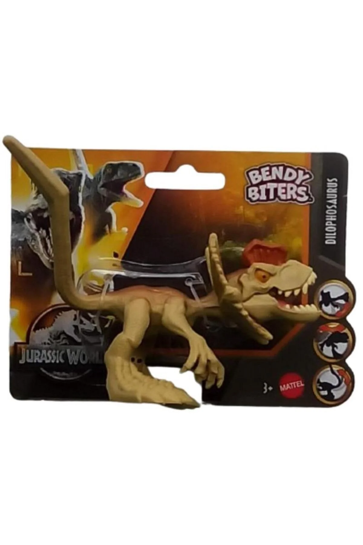 اسباب بازی های فیگور دیگر DILOPHOSAURUS LITTLE BENDY BITERS شکل خم شدنی ماتل دایناسور Jurassic World