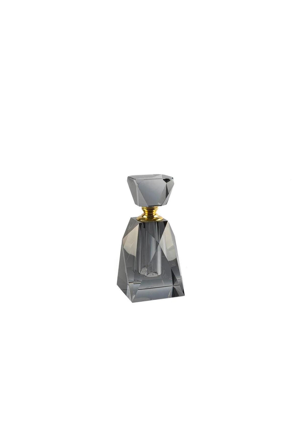 اشیاء دکوراتیو و مجسمه بطری تزئینی شیشه ای طلای خاکستری 6X6X13CM Mikasa Moor