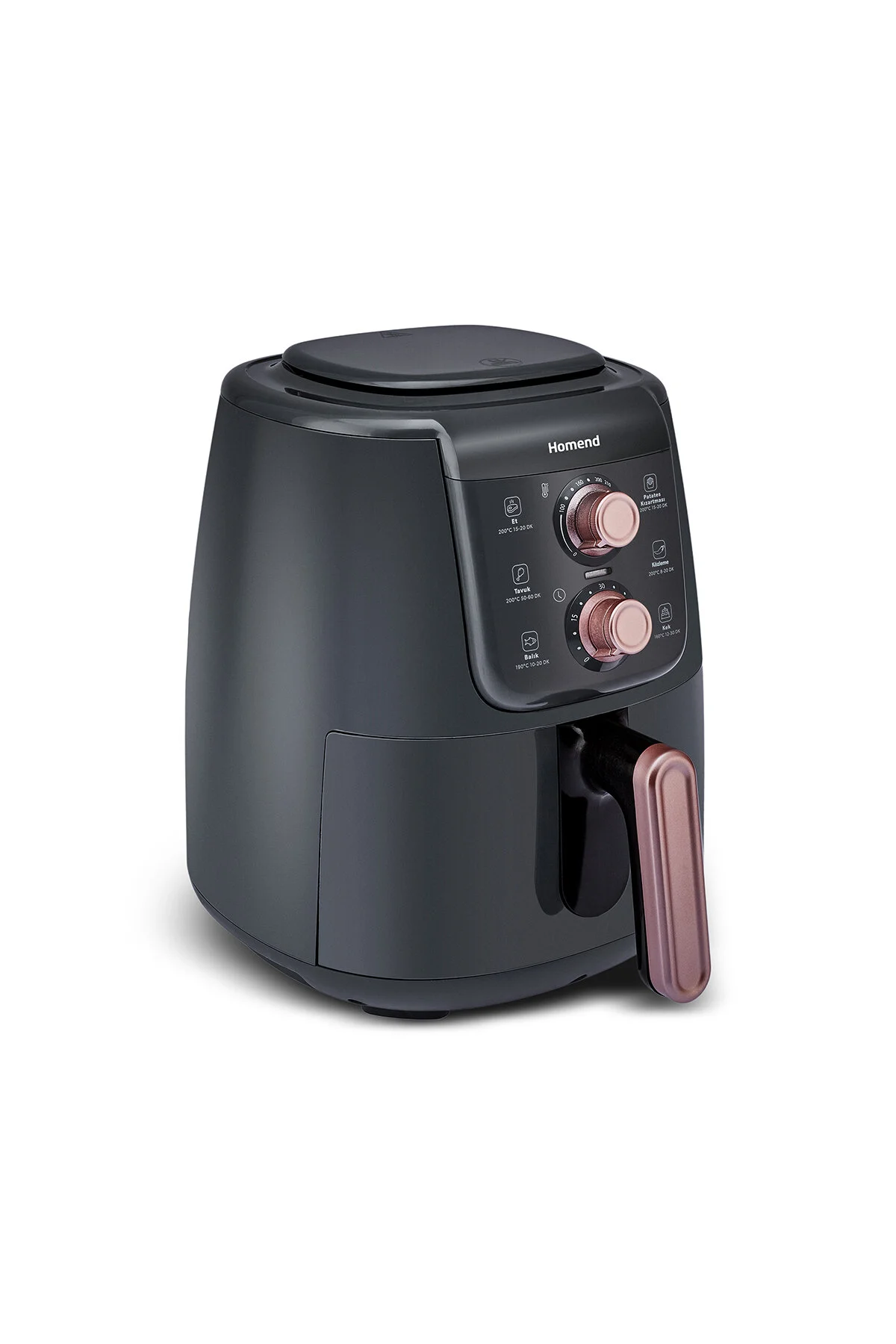 سرخ کن صورتی Airfryday 2508H 4 لیتر هوای گرم Airfryer HOMEND