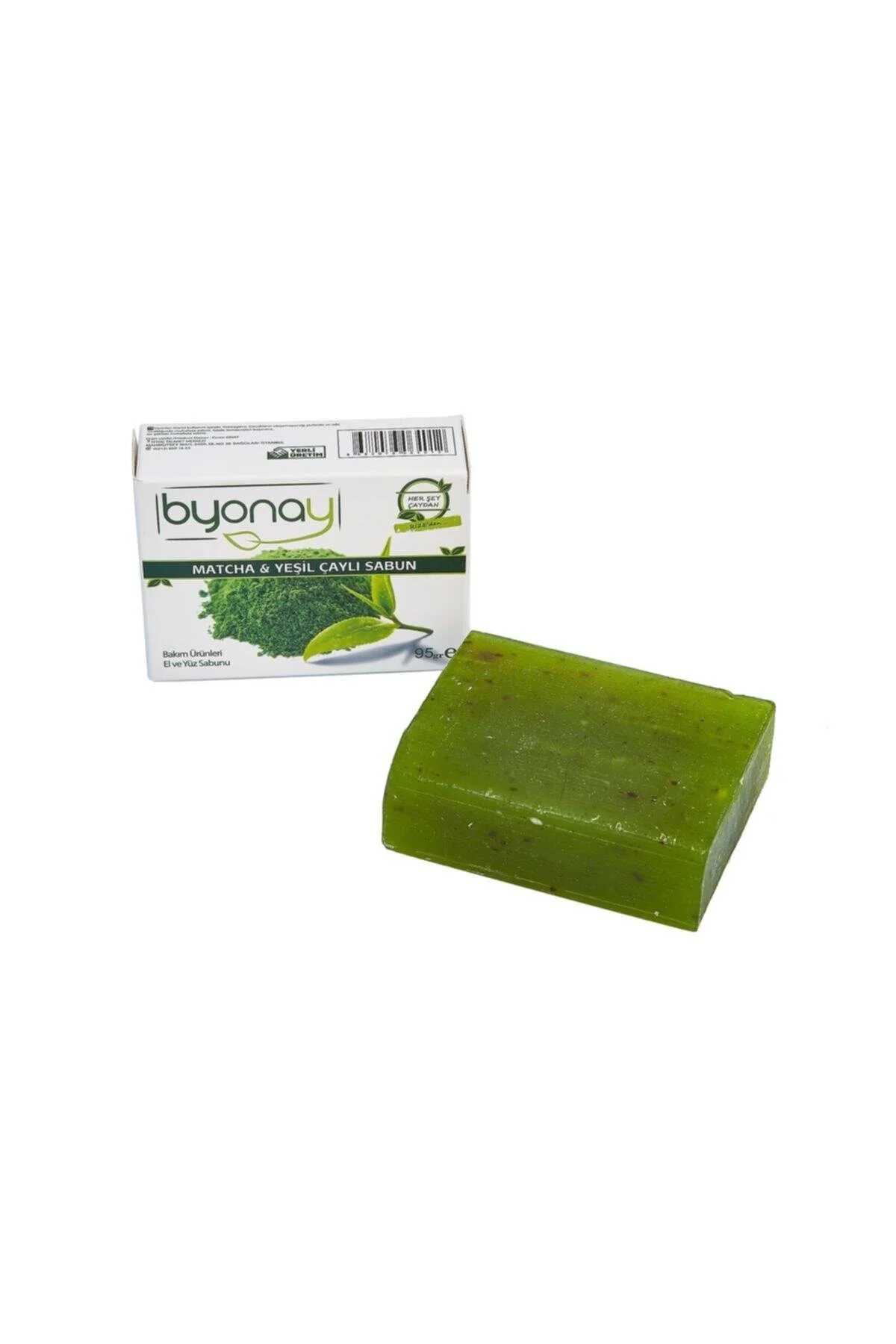 صابون جامد CATCHA & GREEN TEA SOAP 95 گرم byonay