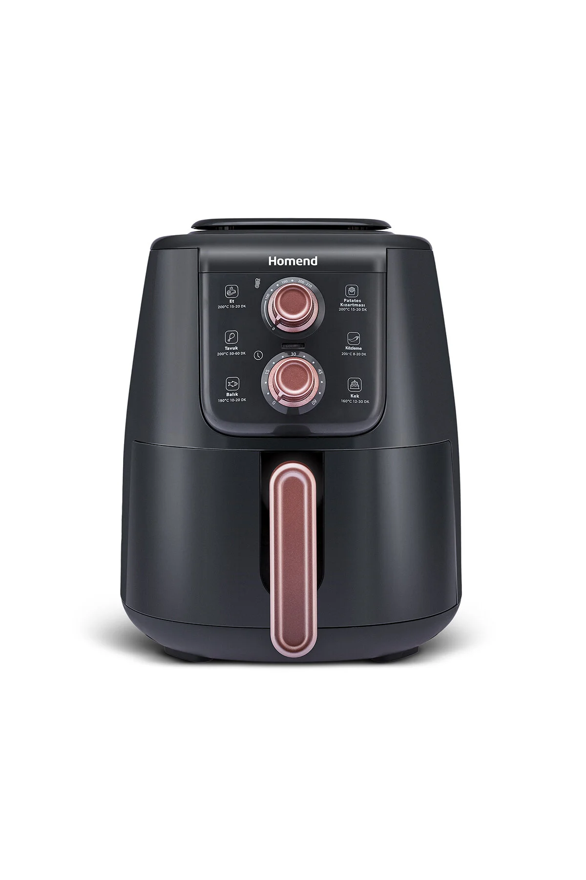 سرخ کن صورتی Airfryday 2508H 4 لیتر هوای گرم Airfryer HOMEND