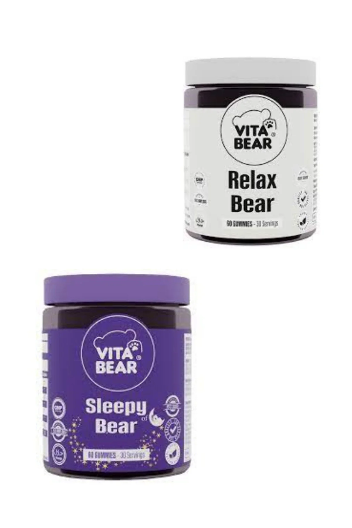 ویتامین خرس خواب آلود 60 لثه و استراحت 2 Vita Bear