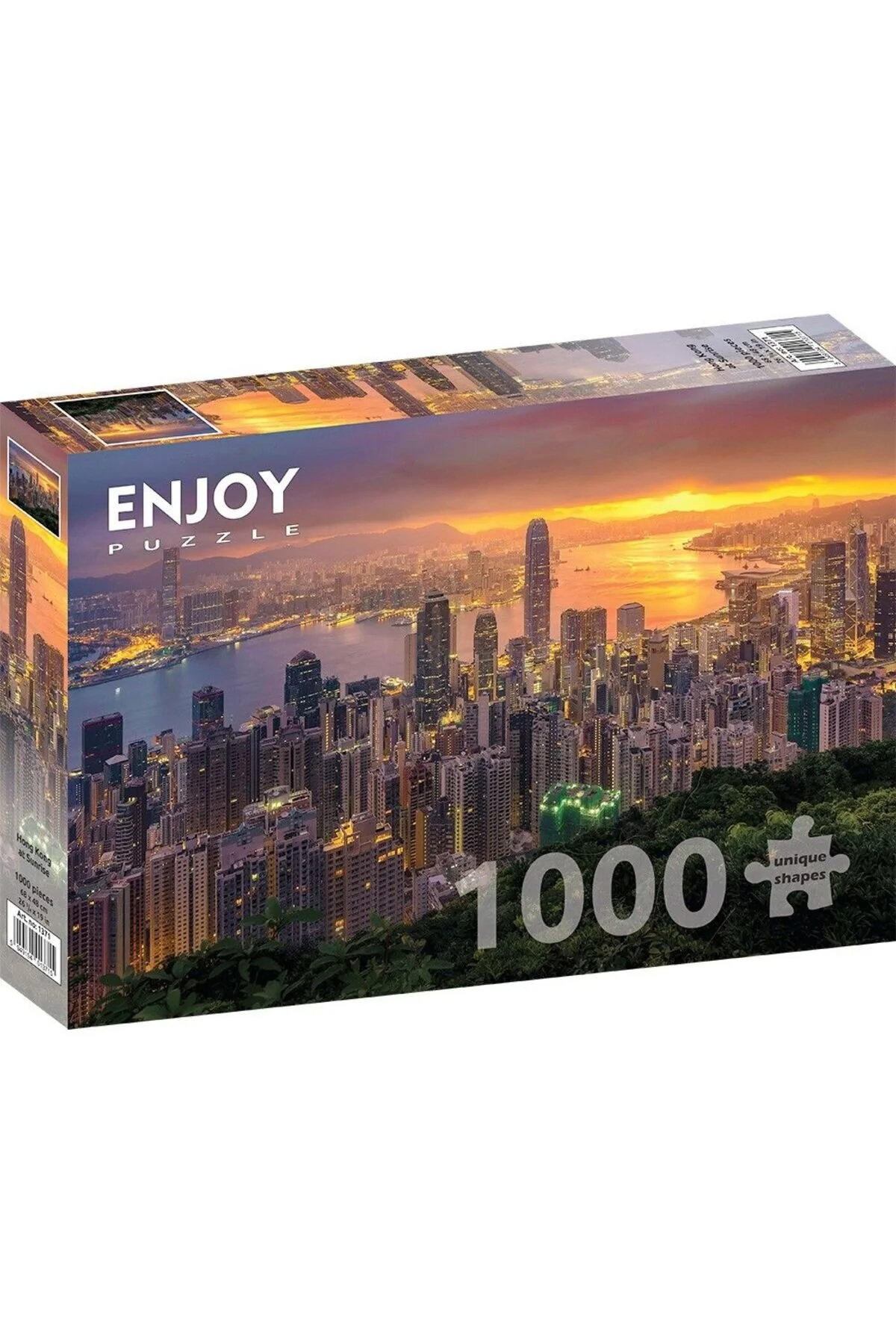 پازل از 1000 تکه غروب در هنگ کنگ لذت ببرید ترکیه enjoy puzzle