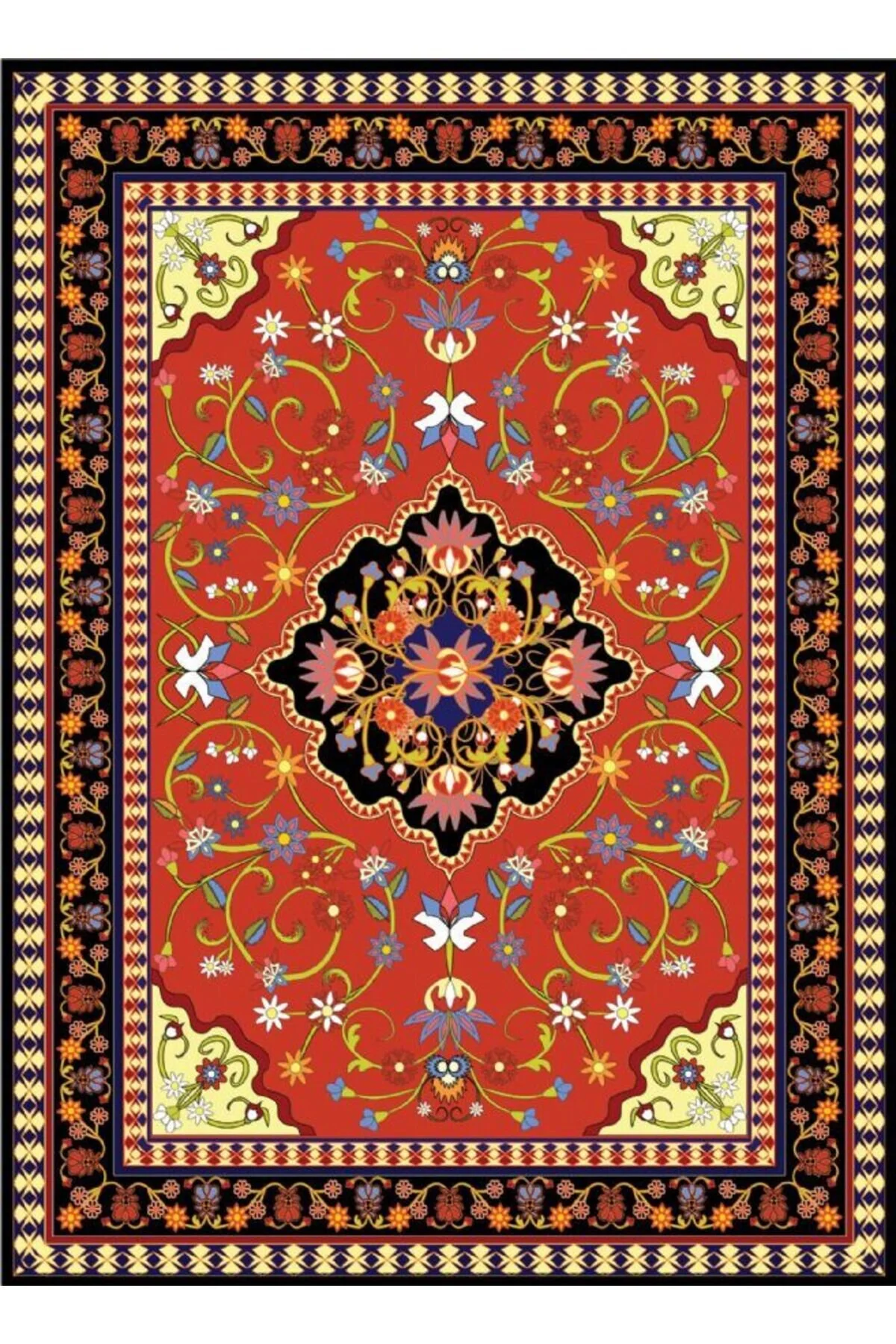 پازل 1000 قطعه طرح فرش باستانی قرمز نوا پازل Nova Puzzle