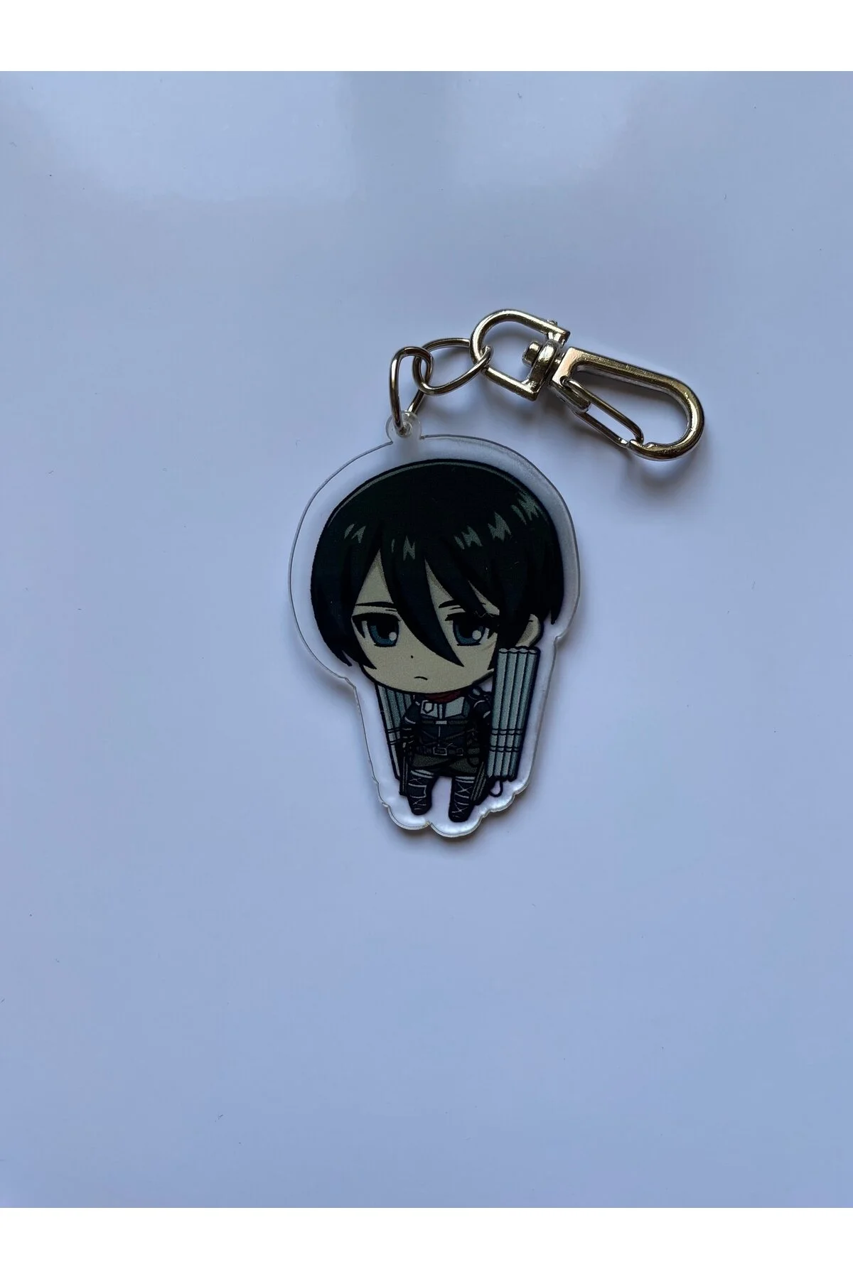 جلیقه کلید انیمه ATTACK ON TITAN MIKASA ACKERMAN ANIME KEYCHAIN BAG CHARM Hara Company