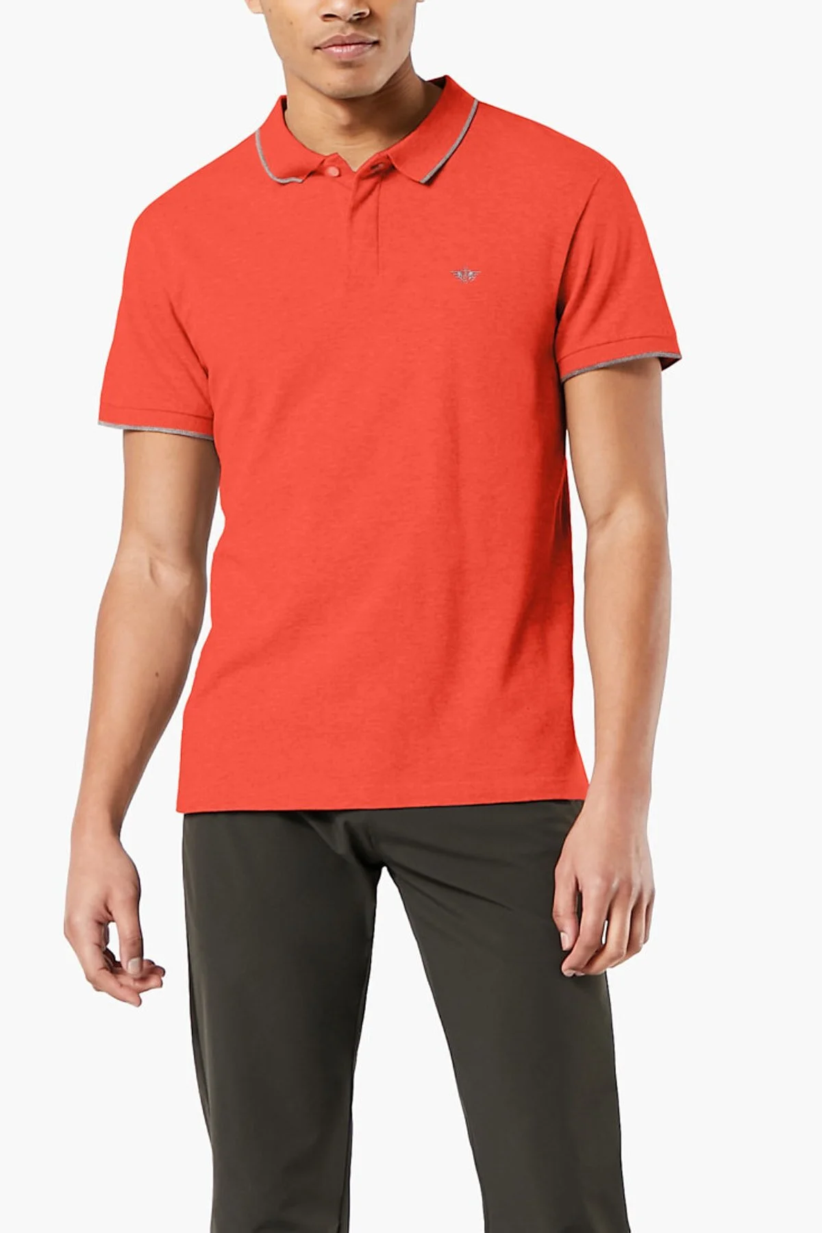 پیراهن / بلوز دکمه دار زرد مردانه Smart 360 Flex همه کاره Polo T Shirt لیوایز Dockers