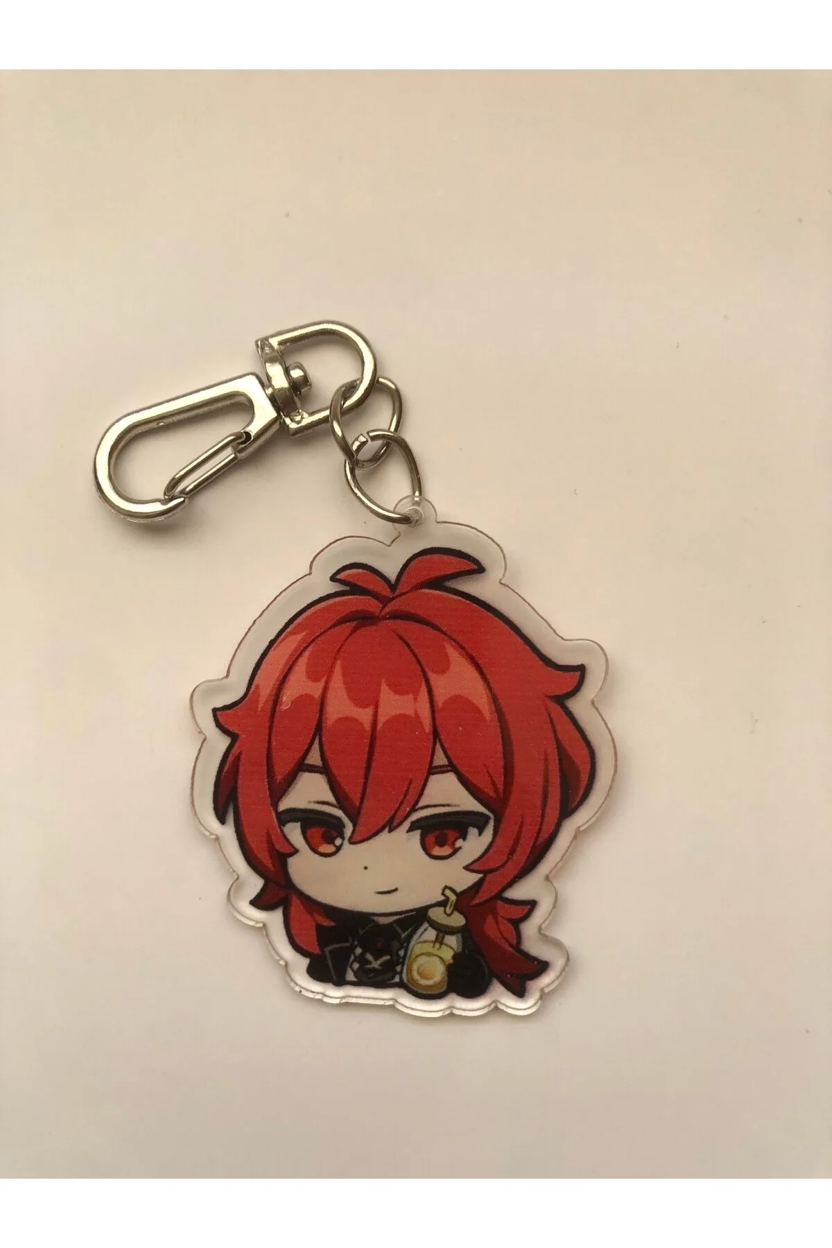 جلیقه کلید GENSHIN IMPACT GAME DILUC KEYCHAIN BAG ORNAMENT Hara Company