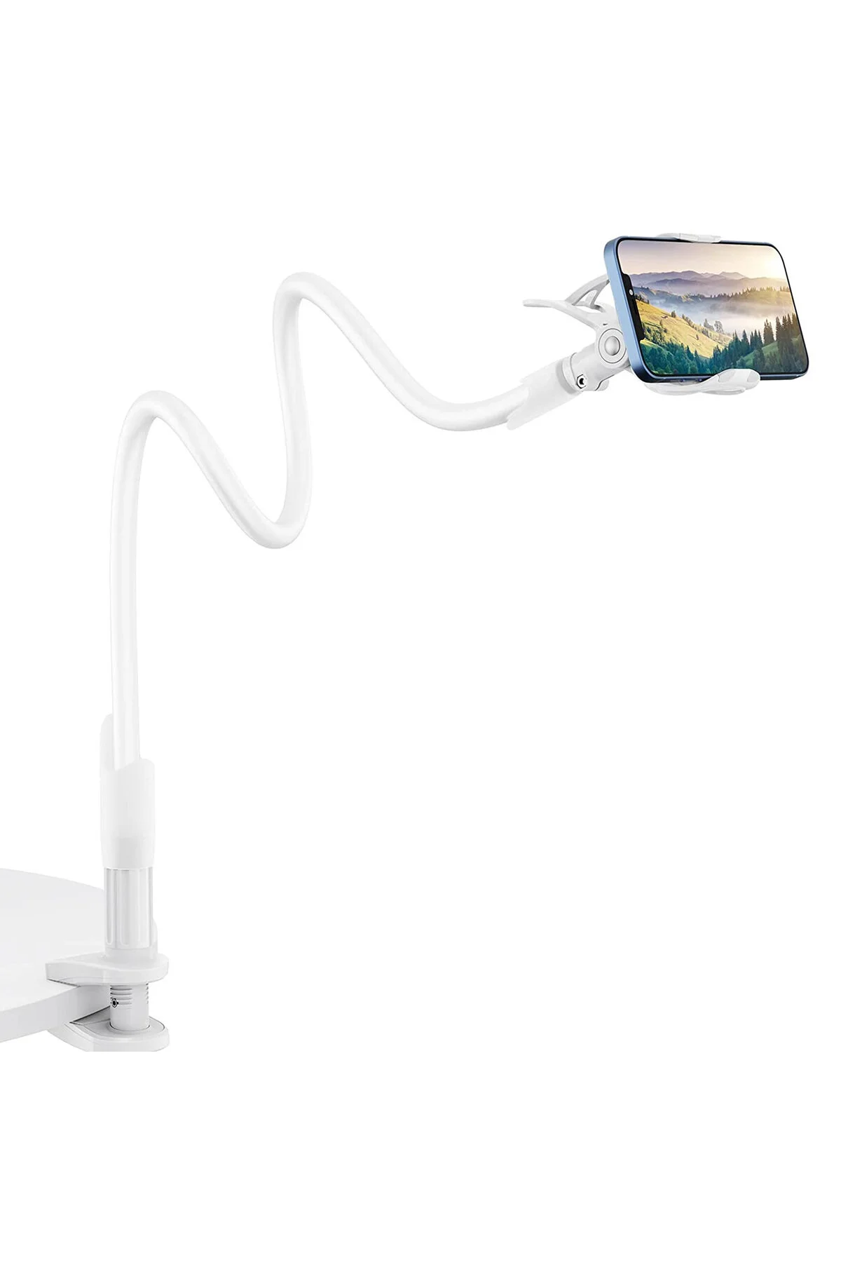 پایه نگهدارنده تلفن در خودرو SAIJI IVY 85 ACROBAT انعطاف پذیر سفید Bix