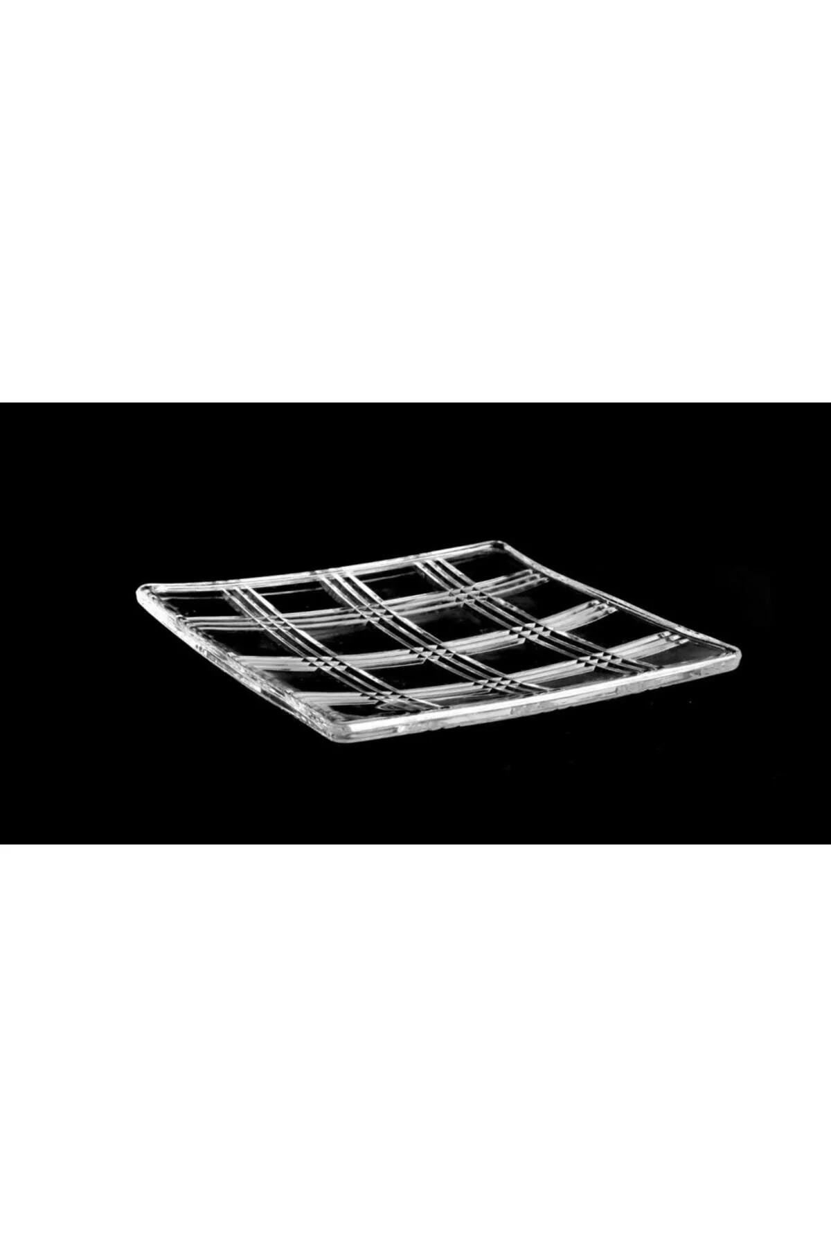 بشقاب روبان مربع 6 صفحه شیشه ای 17X17X2 سانتی متر Mikasa Moor