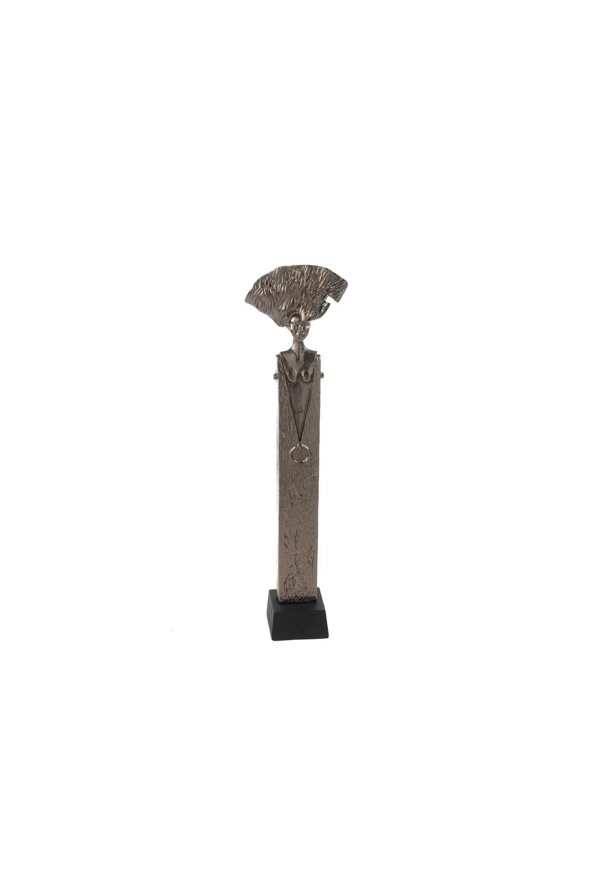 اشیاء دکوراتیو و مجسمه دکوراسیون نقره ای باستانی 8X8X56CM Mikasa Moor