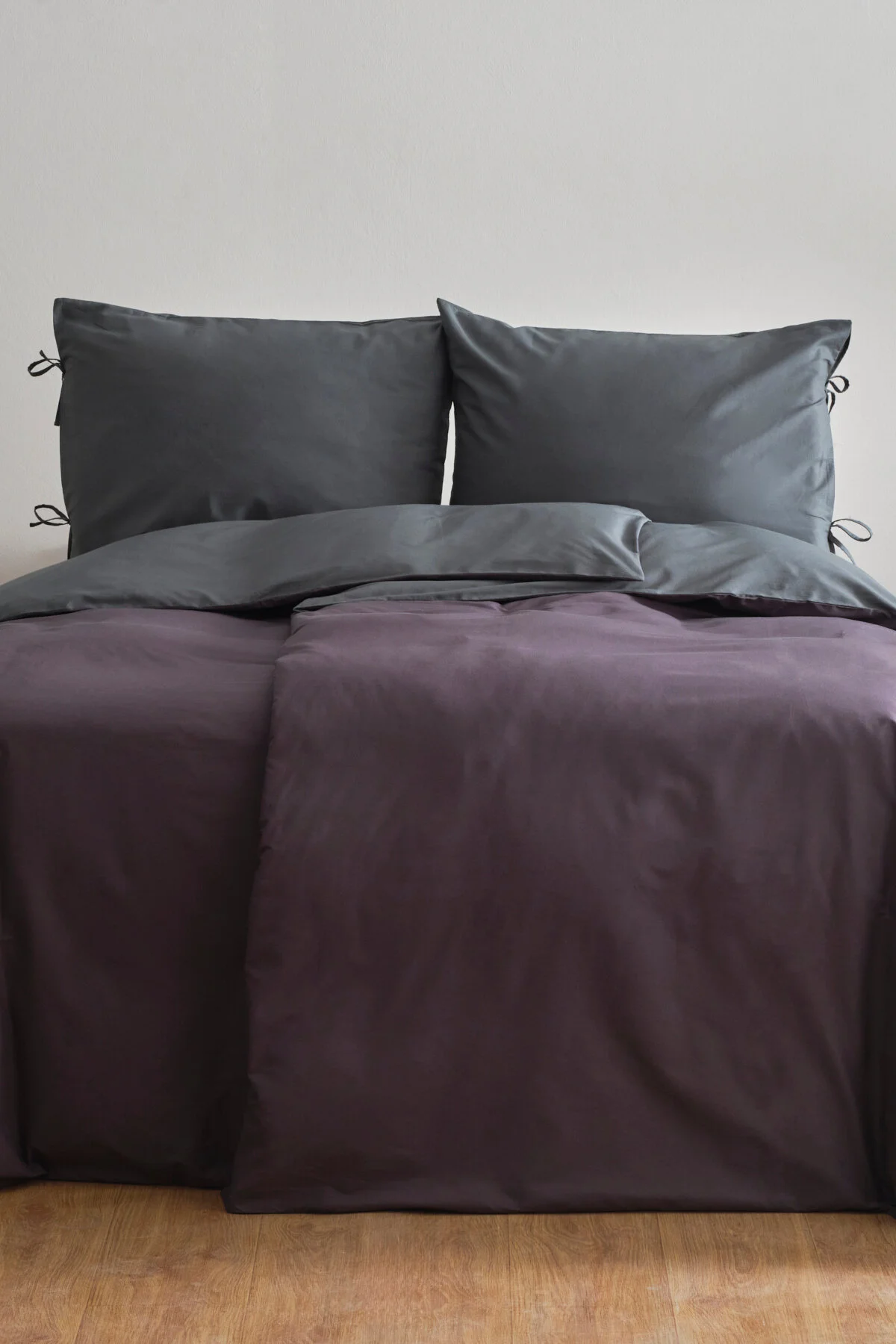 کاور لحاف دو نفره آبی خانواده شما جلد دوتایی اصلی مجموعه بنزین آنتراسیت Karaca Home