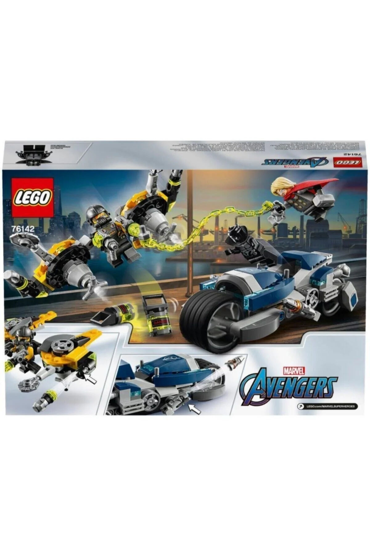 لگو و اسباب بازی های ساخت محور SUPER HEROES AVENGERS BIKE 76142 از ترکیه LEGO