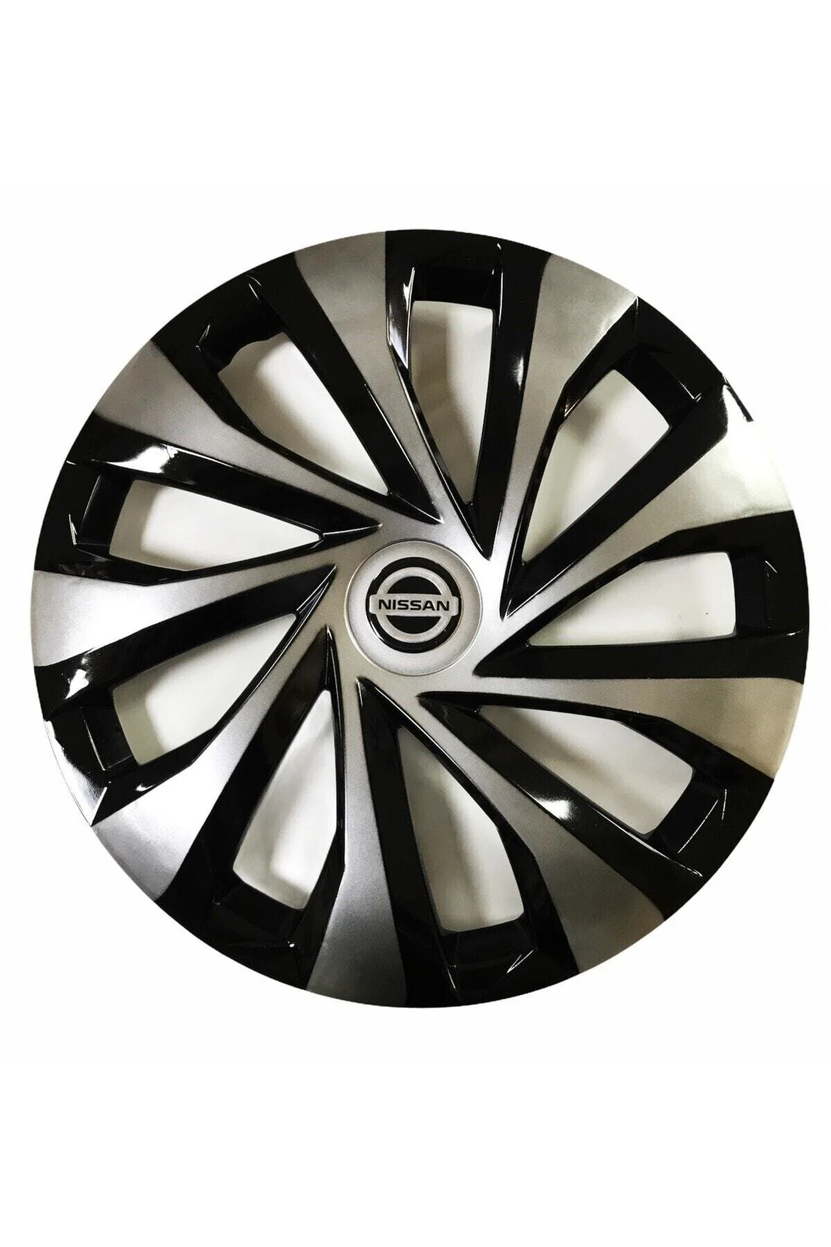 قالپاق مشکی NISSAN MICRA سازگار با 14 پیانو سیاه و سفید رنگ 4 قطعه Genel Markalar