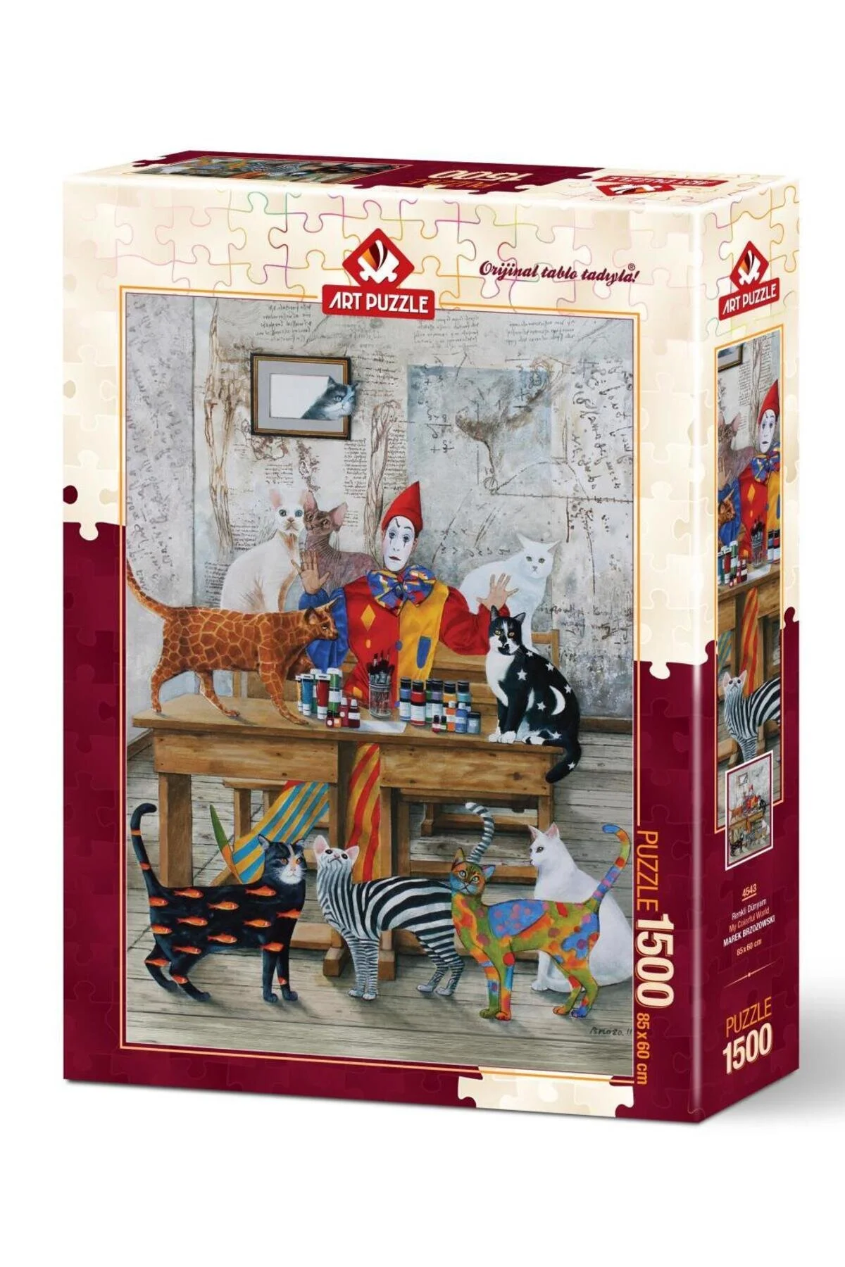 پازل 4543 هنری دنیای رنگارنگ من 1500 قطعه سن 15+ از ترکیه Art Puzzle