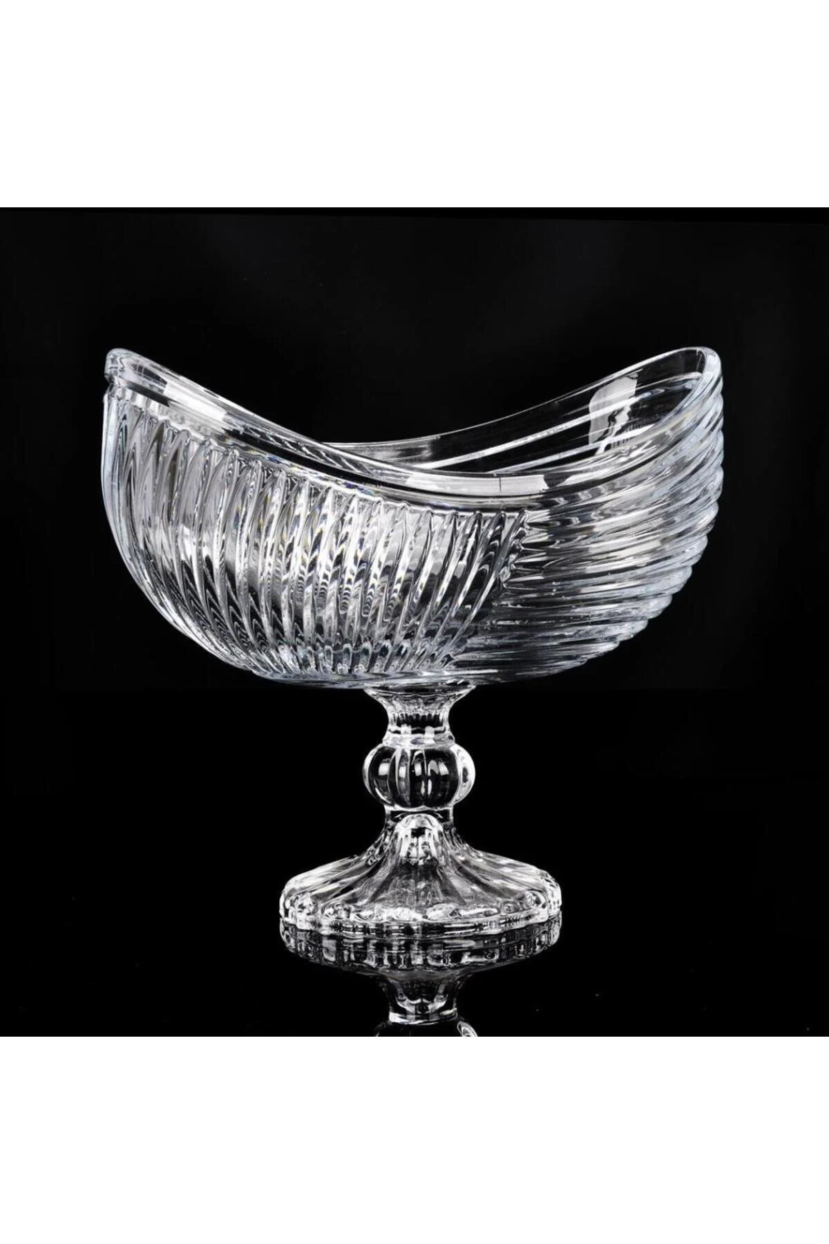 کاسه خدمات شیشه ای پا بیضی 26X16X24 سانتی متر Mikasa Moor
