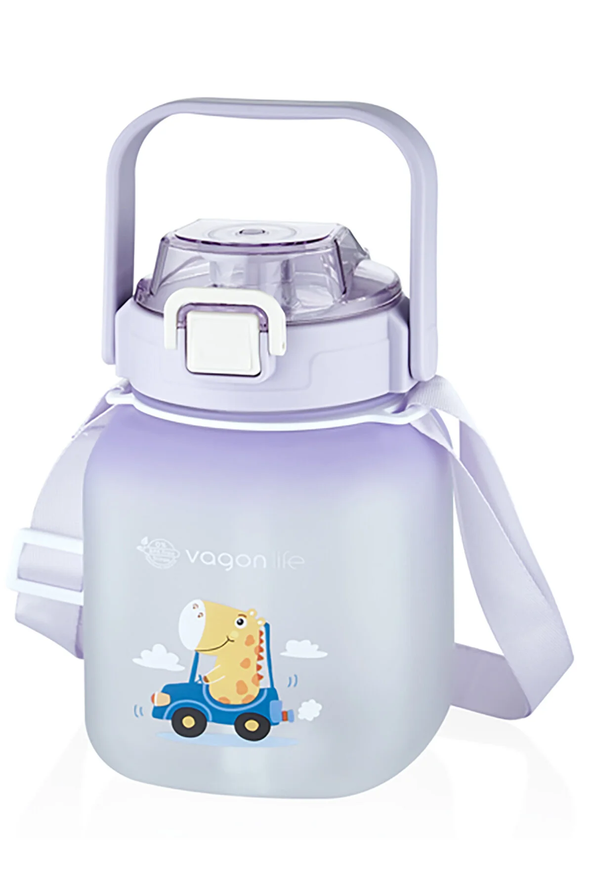 قمقمه و فلاسک چند رنگ Wagon Life طرح دار Tritan Matara Mor 1100 ML VGN2275T Vagonlife