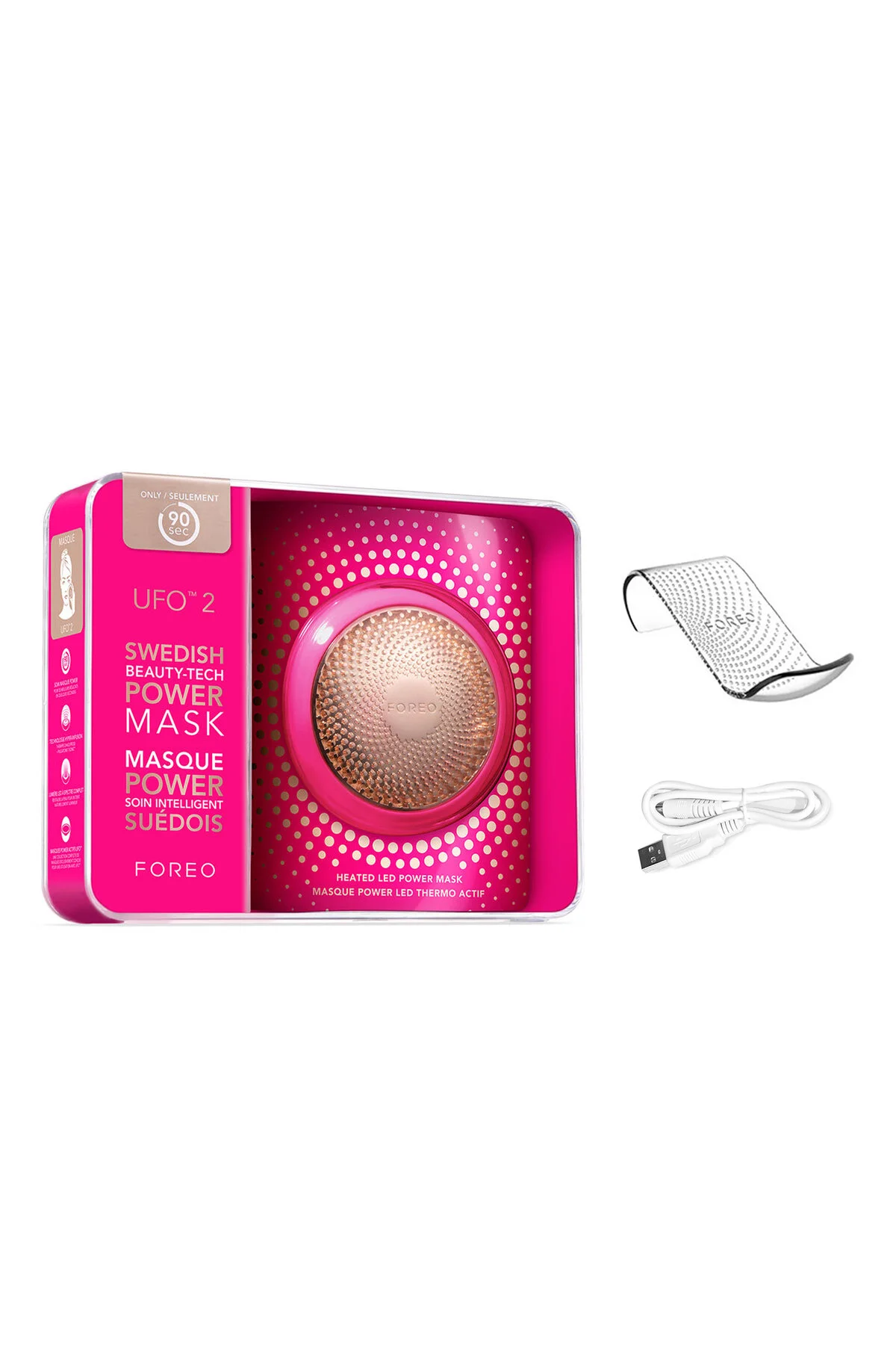 دستگاه شستشوی صورت کرمی واتر جت Ufo ™ 2 ماسک قدرت و درمانی سبک  Foreo