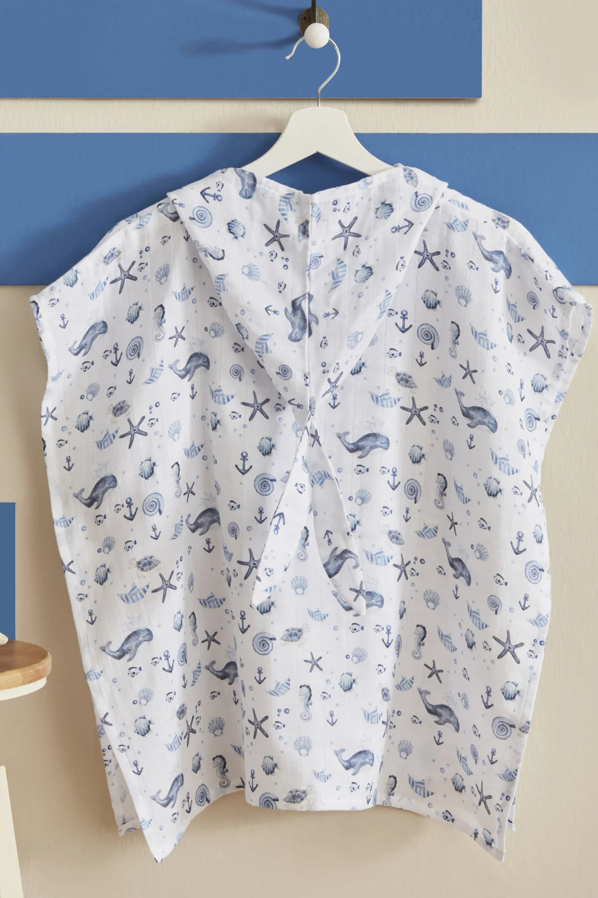 حوله تنپوش روبدوشامبر مردانه و زنانه اقیانوس جوان طرح دار MUSLIN 4 6 ساله کاراجا Karaca Home