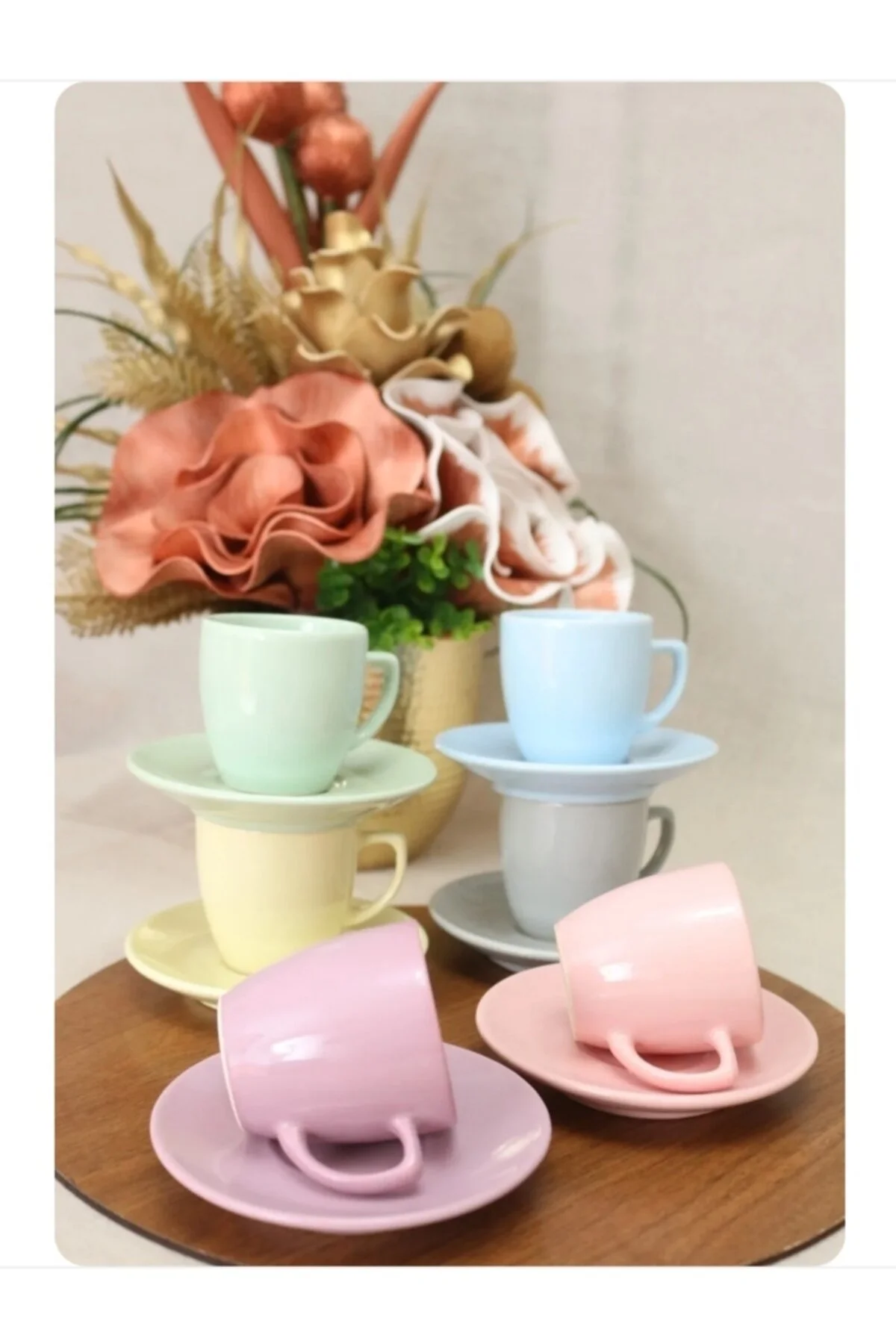 فنجان قهوه KERAMIKA 12 قطعه رنگ نرم Keramika