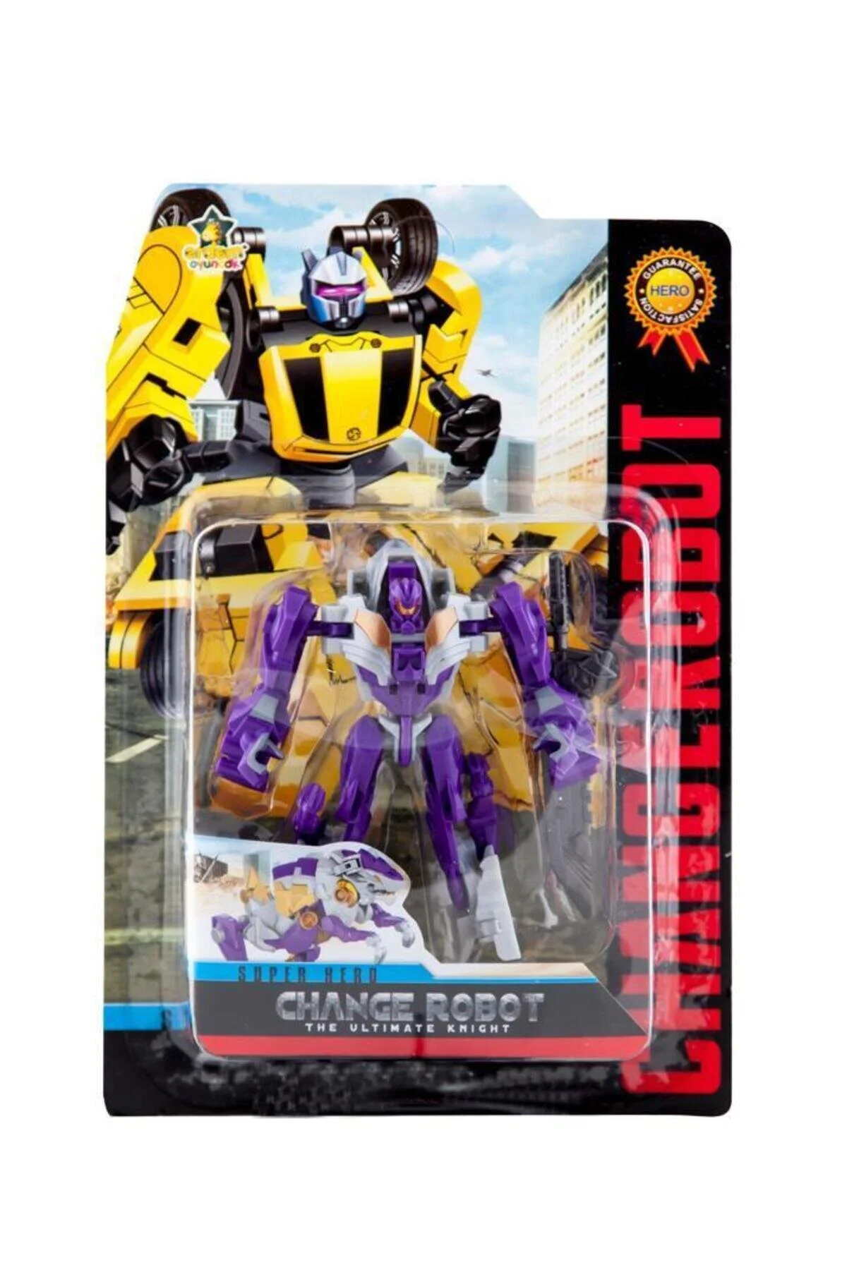 ماشین اسباب بازی TRANSROBOTS TRANSFORMING ROBOTS PURPLE اورجینال Erdem