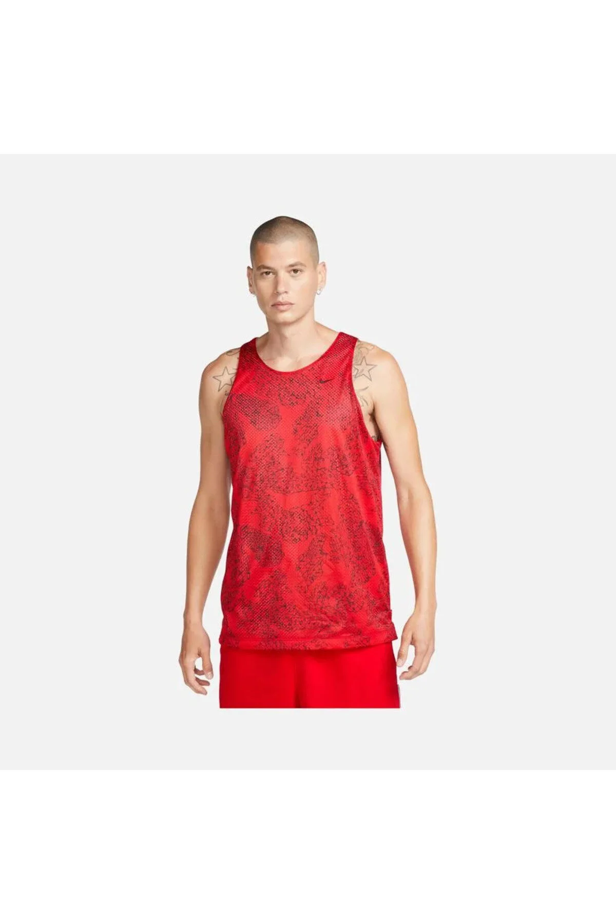رکابی ورزشی قرمز مردانه DRI FIT قابل برگشت دو طرفه بسکتبال Nike