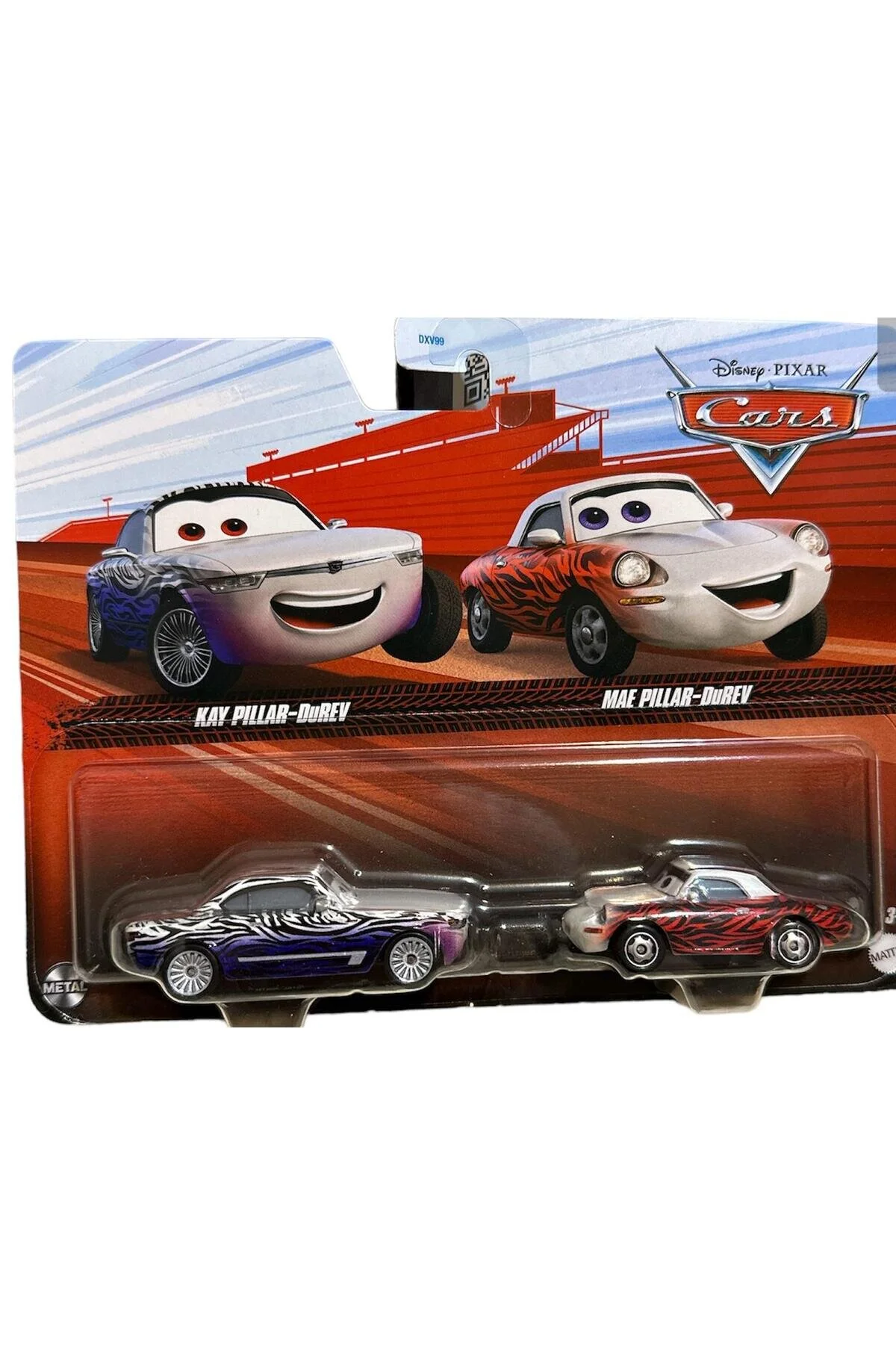ماشین اسباب بازی محصول دارای مجوز DISNEY PIXAR CARS 2 PACK KAY&MAE DXV99 HTX05 Mattel