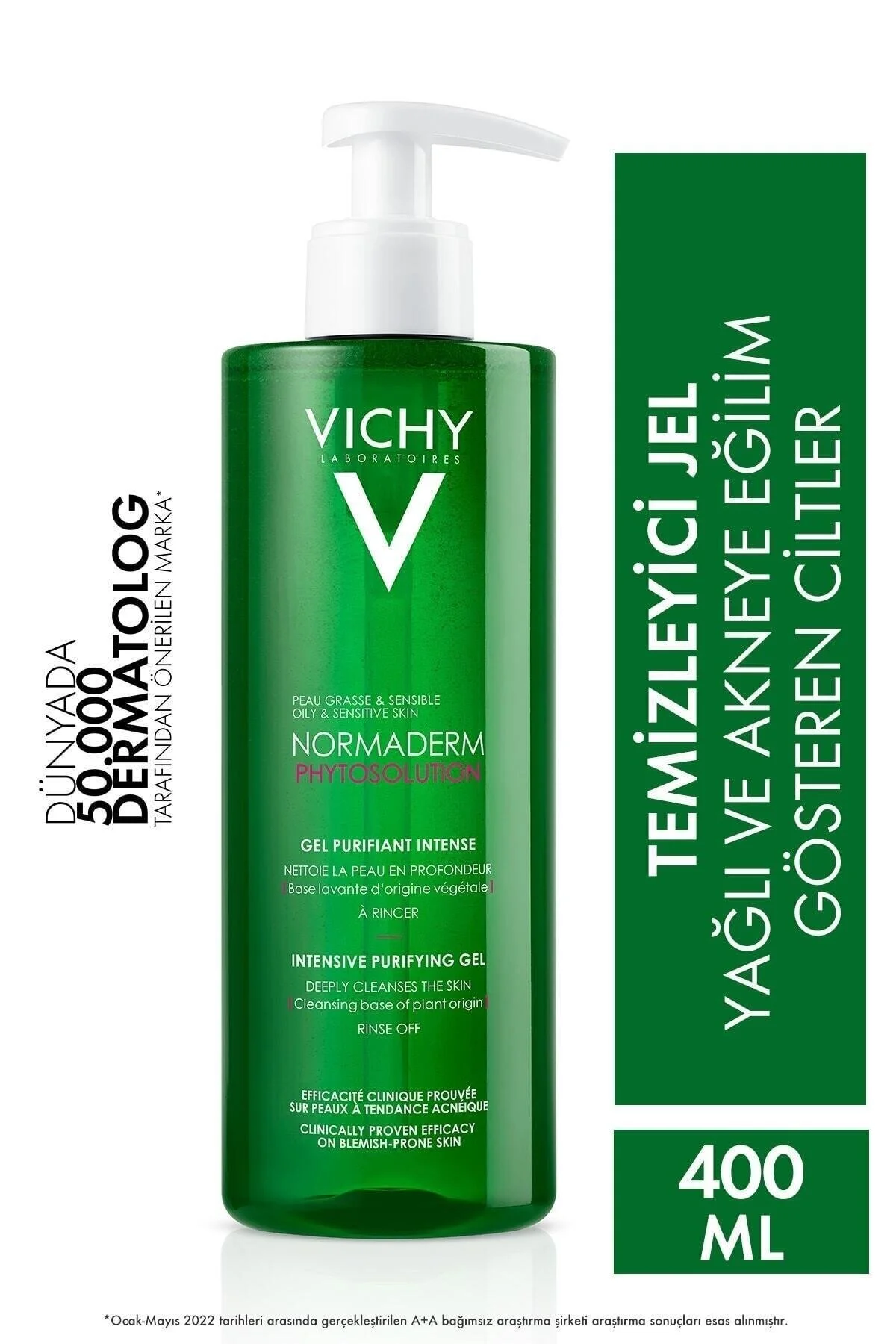 Vichy ژل تمیزکننده صورت نورمال کننده پوست چرب و مختلط