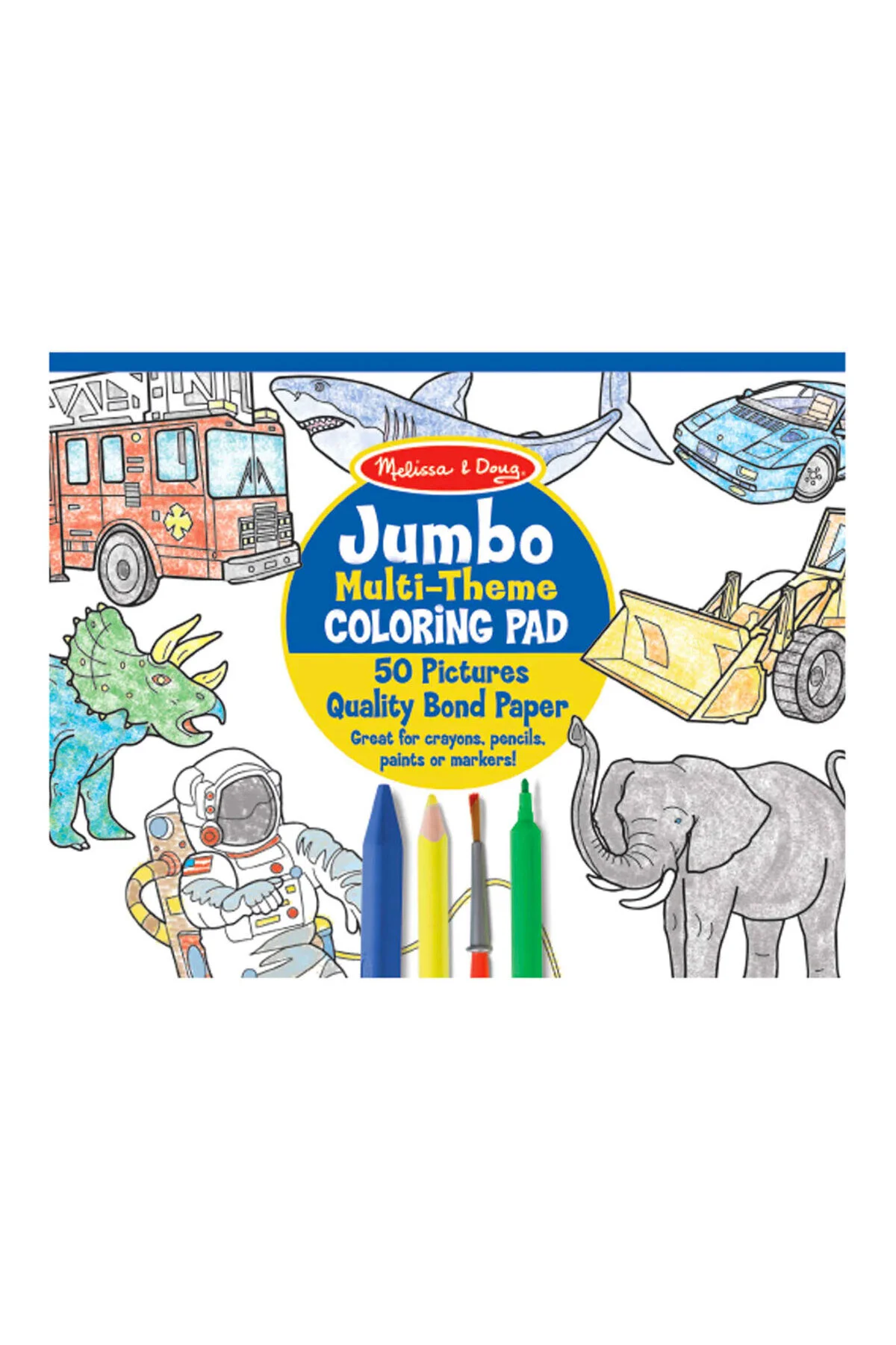 اسباب بازی های نوزاد و فعالیتی کتاب رنگ آمیزی غول پیکر Melissa & Doug Melissa & Doug