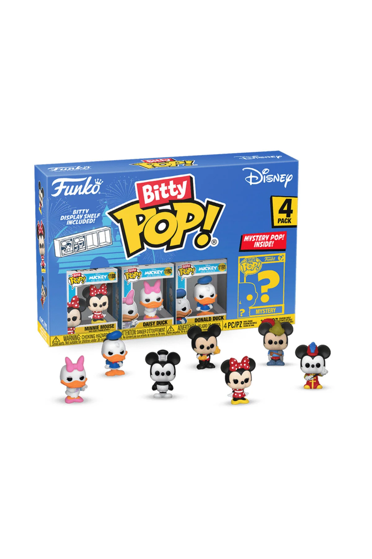 فیگور بیتی پاپ! دیزنی: مینی دیزی داک دانلد 4 بسته Funko