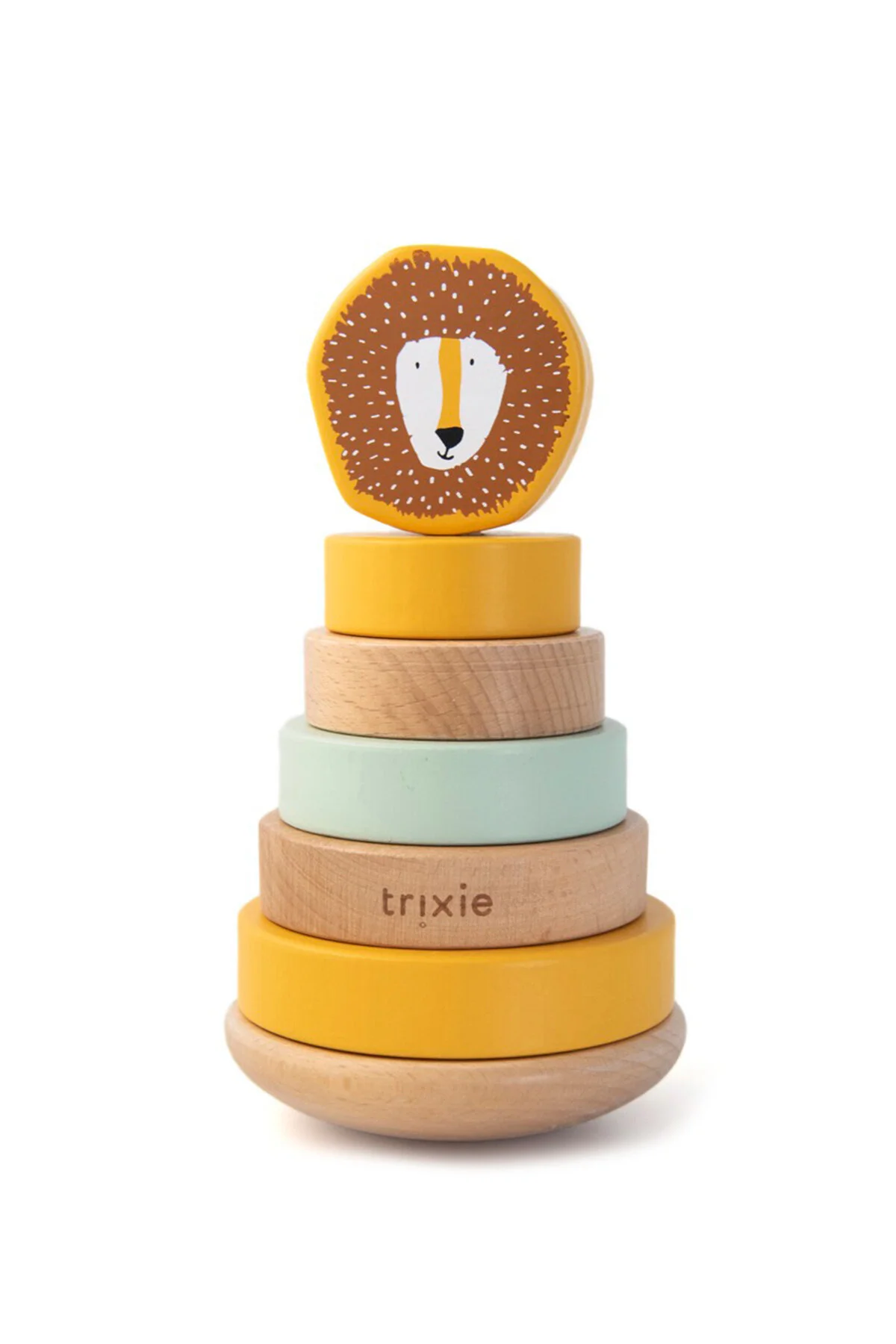 ست مراقبت کودک اسباب بازی توالی چوبی آقای شیر Trixie