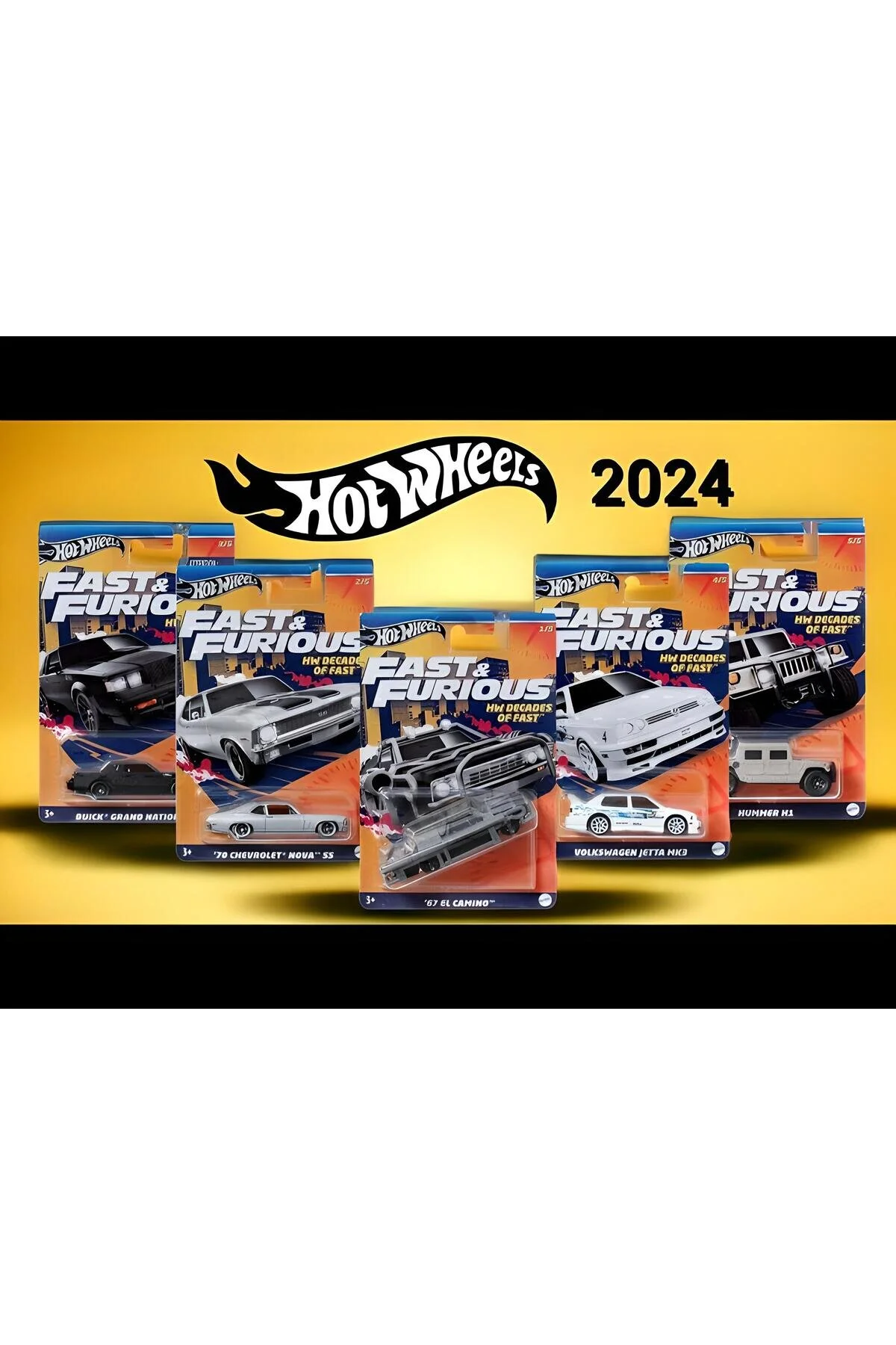 ماشین اسباب بازی 1:64 سریال سریع و خشمگین دهه HW از 2024 هات ویلز اورجینال HOT WHEELS
