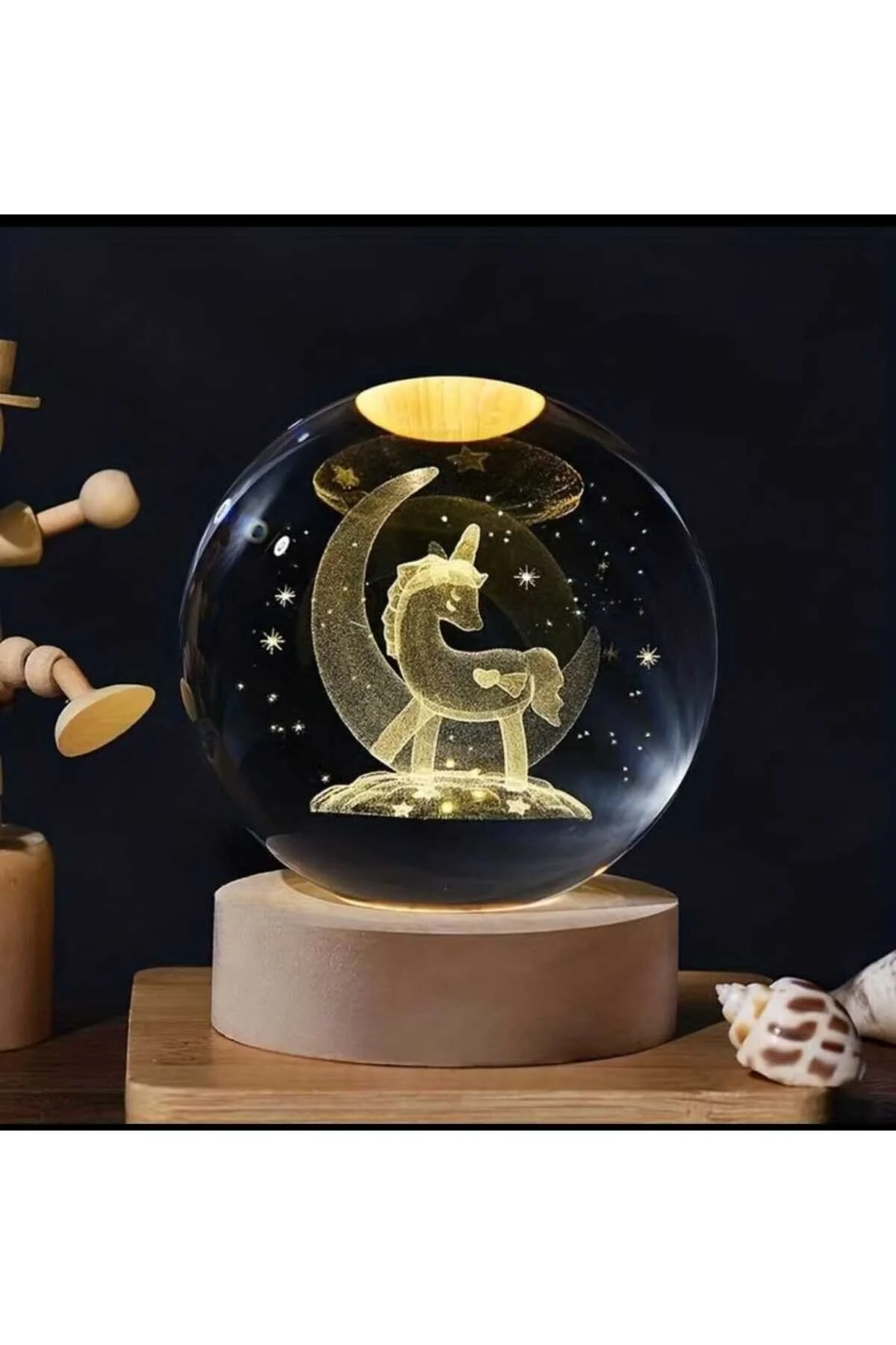 گوی برفی چراغ شب LED GLASS RABBIT MR برای بچه ها هدیه عالی از ترکیه mr shopping