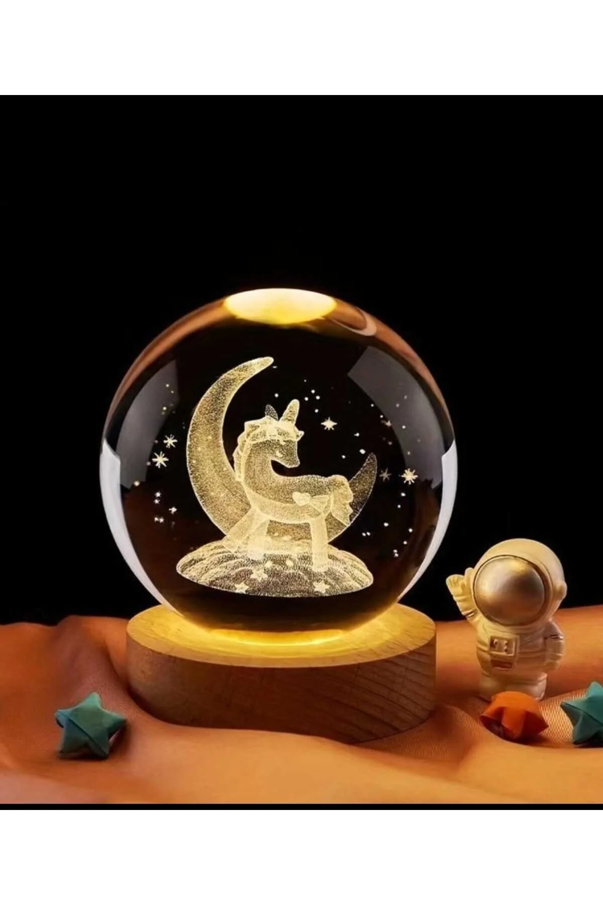 گوی برفی چراغ شب LED GLASS RABBIT MR برای بچه ها هدیه عالی از ترکیه mr shopping