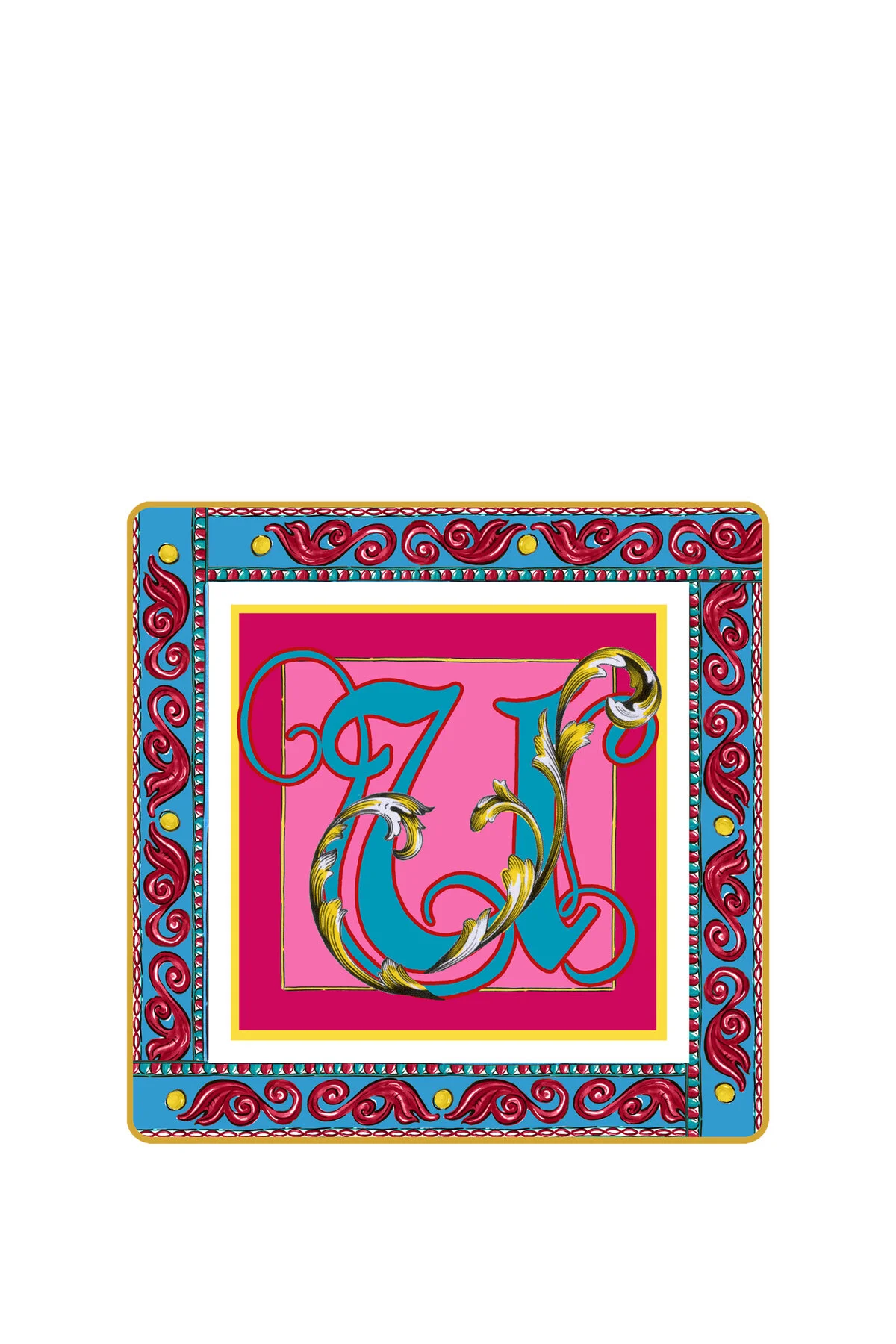 مصرفی های خانگی ORTIGIA الگوی U LETTER PORCELAIN MINI TRAFFIC Baci Milano