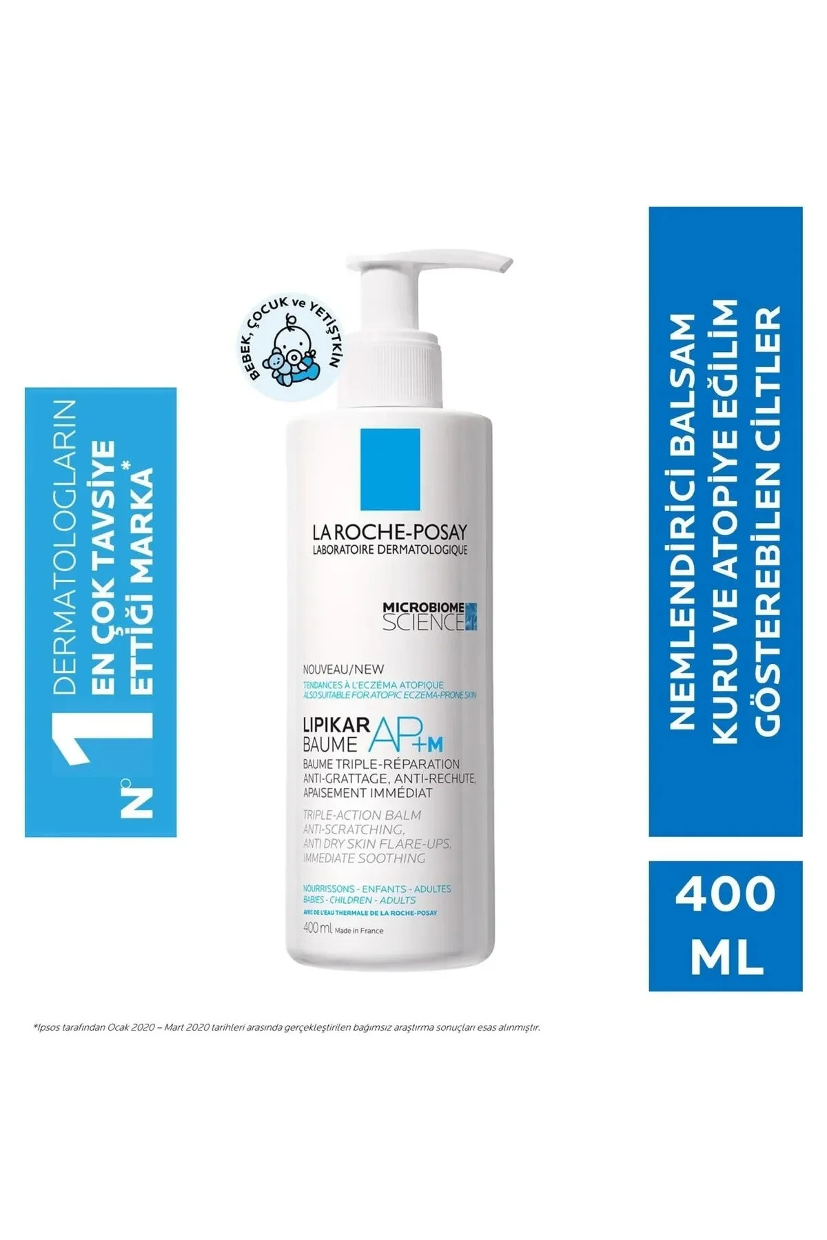La Roche Posay بالم AP+M لیپیکار پوزای کمک به کاهش حس خارش از خشکی