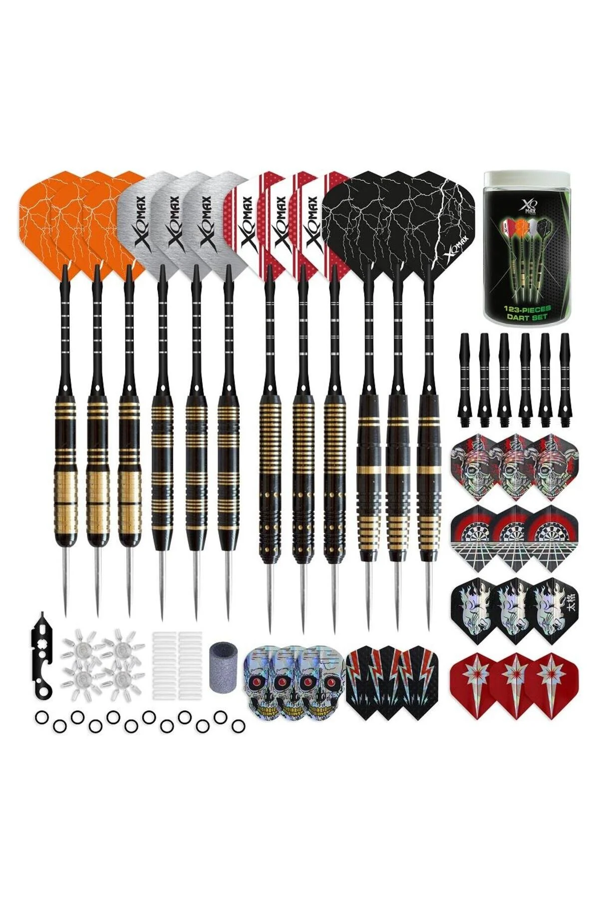 سوزن دارت مجموعه DART و لوازم جانبی را بخوانید 132 قطعه XQ Max