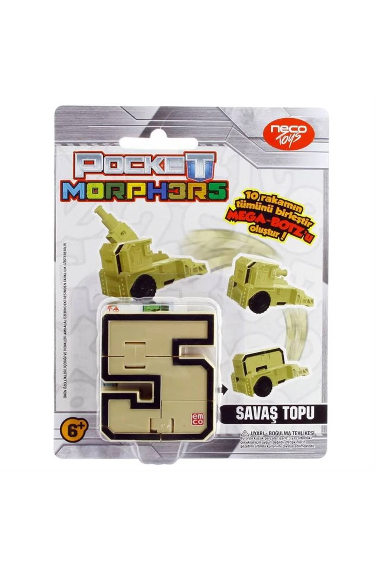 اسباب بازی های فیگور دیگر تبدیل اعداد شماره 5 نبرد ربات Pocket Morphers