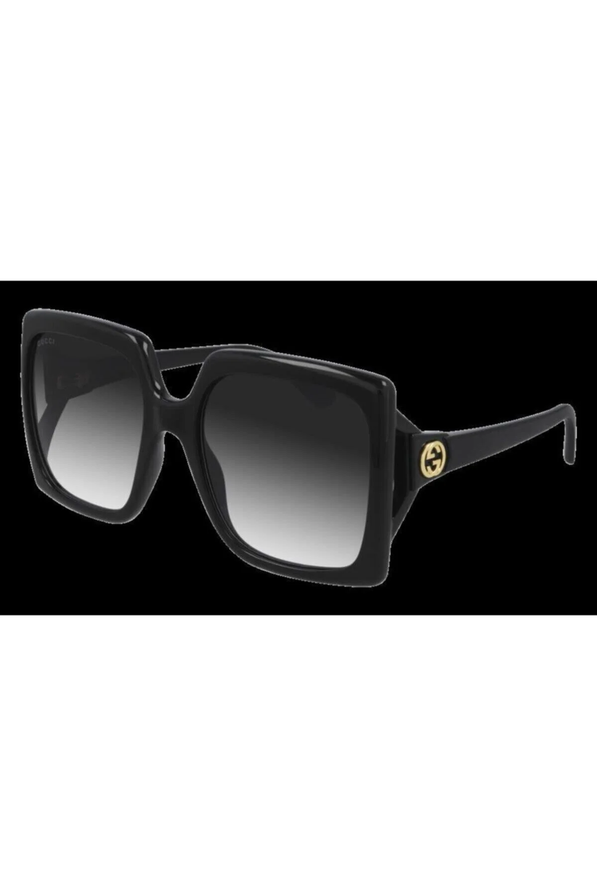 عینک آفتابی مشکی زنانه 001 آفتاب مربع استخوان Gucci